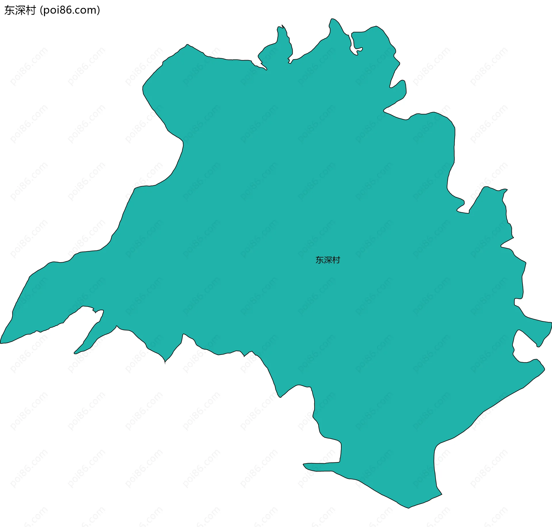 东深村边界地图