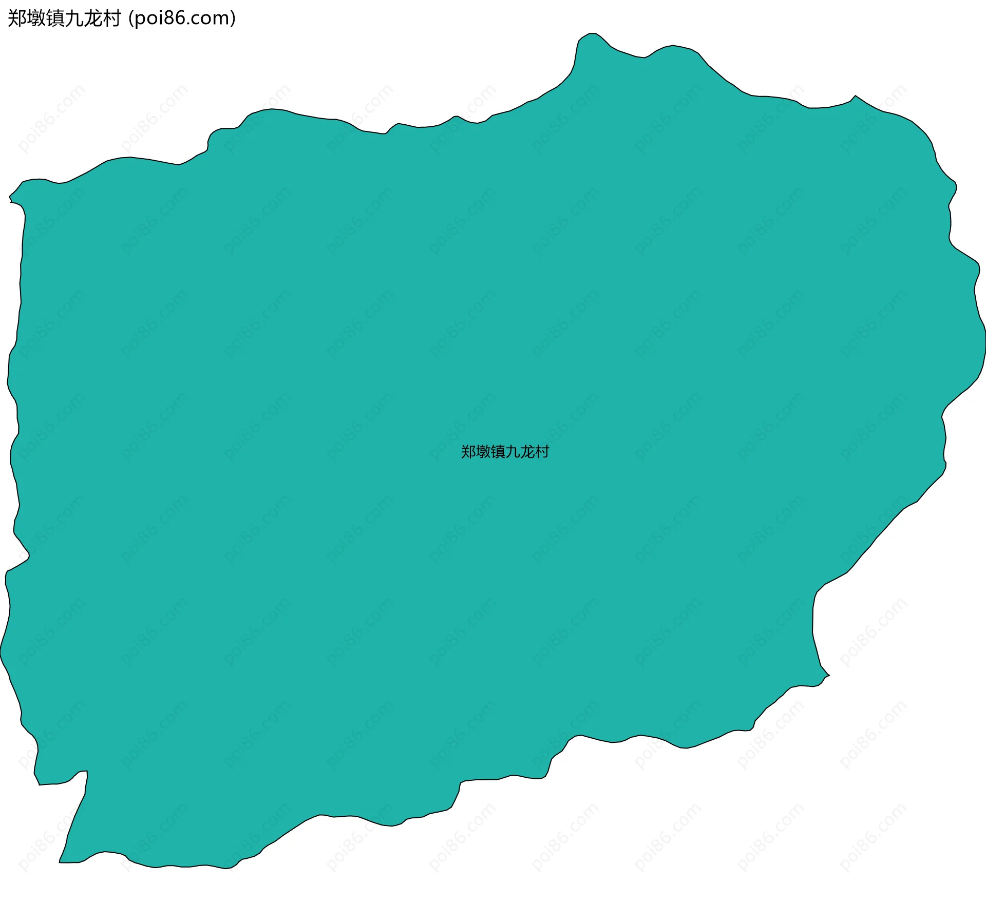 郑墩镇九龙村边界地图
