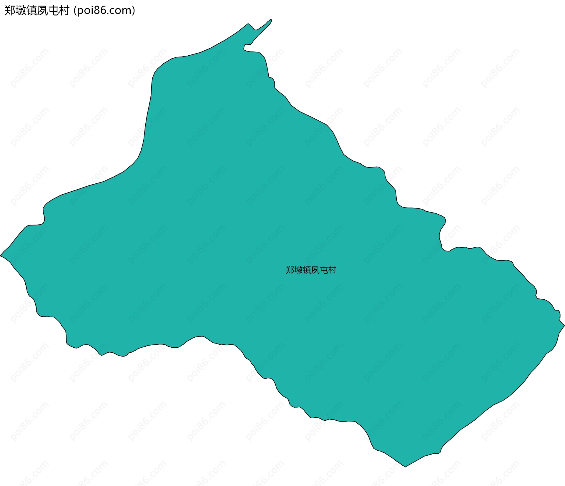 郑墩镇夙屯村边界地图