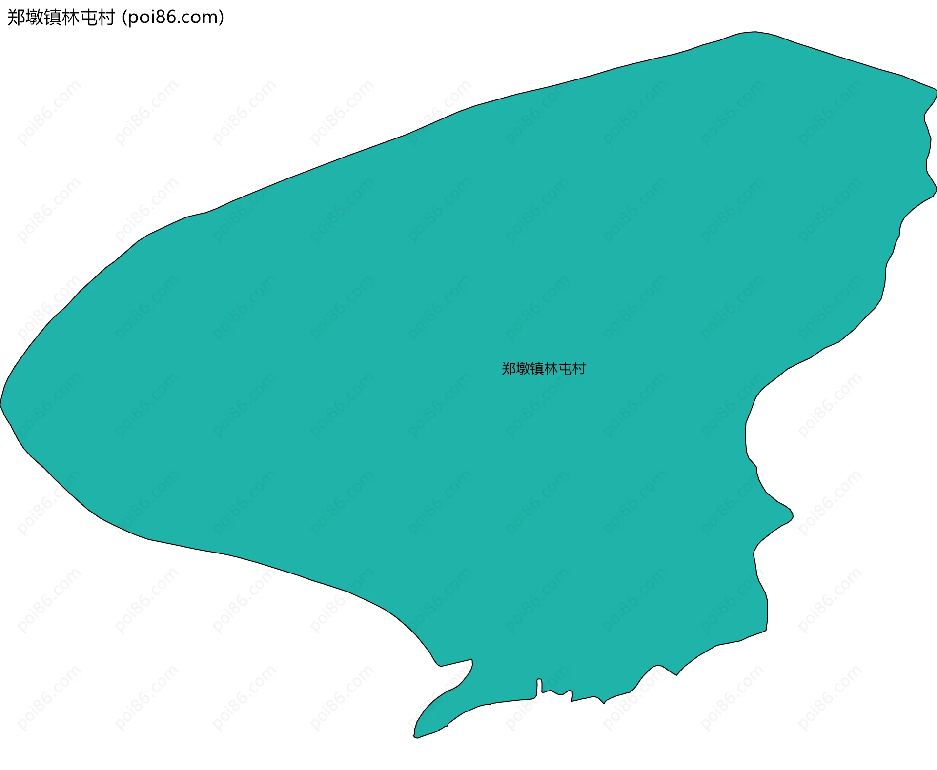 郑墩镇林屯村边界地图