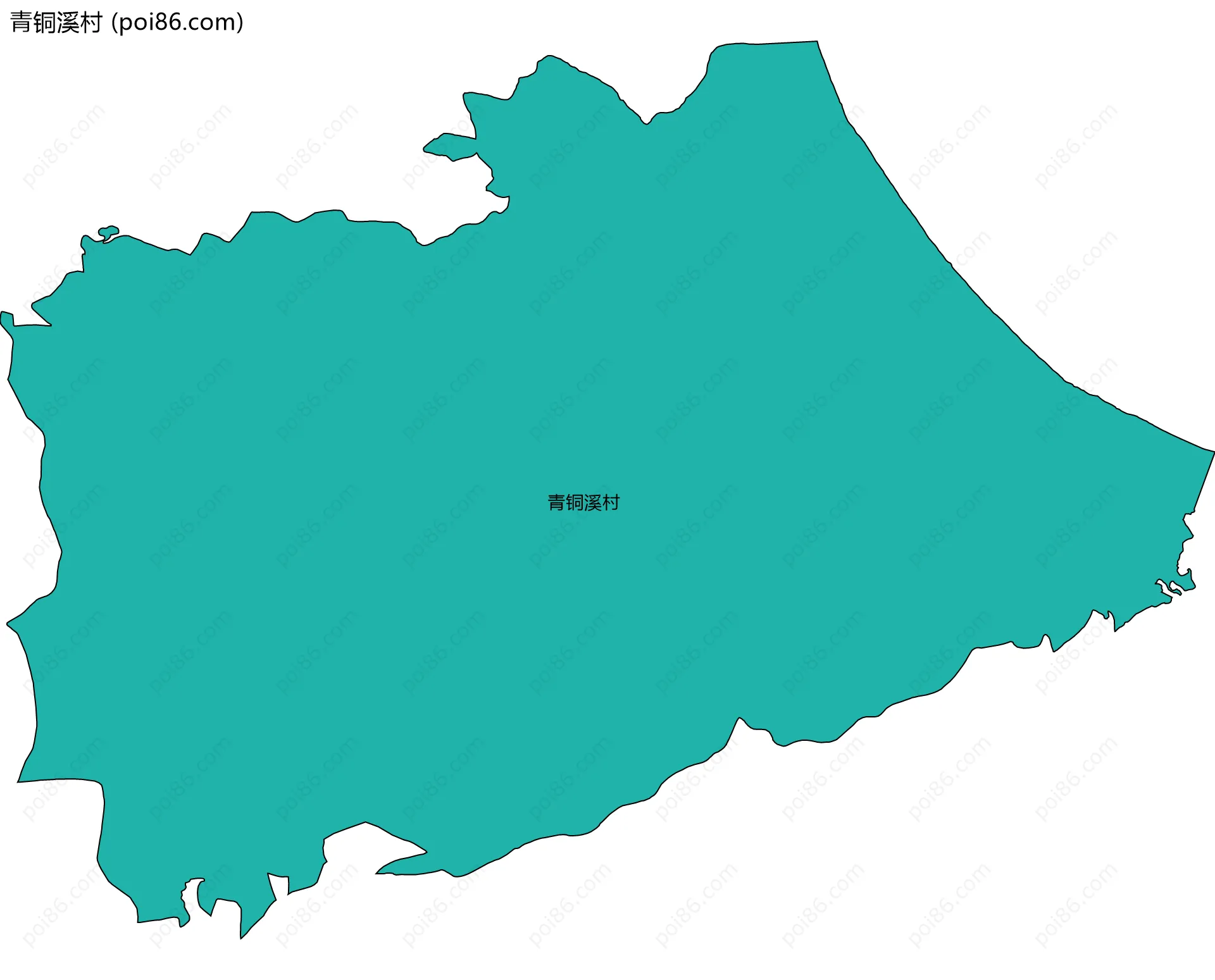 青铜溪村边界地图