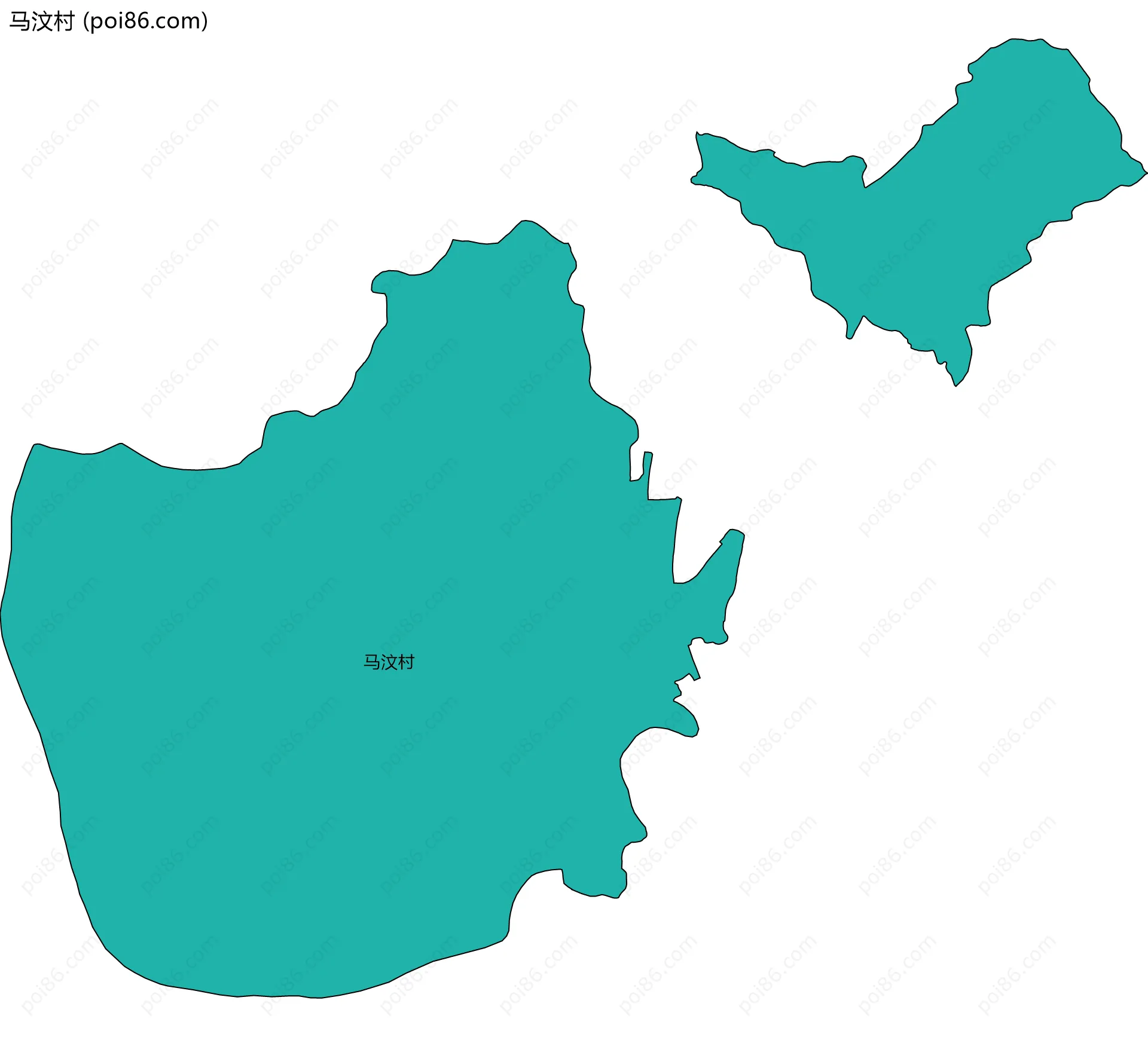 马汶村边界地图
