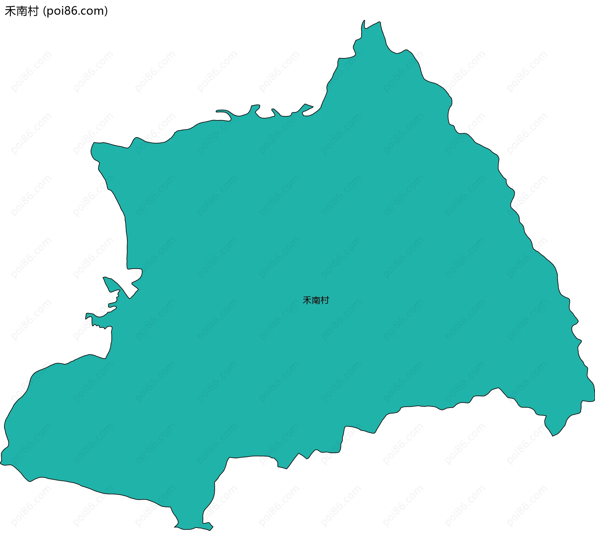 禾南村边界地图