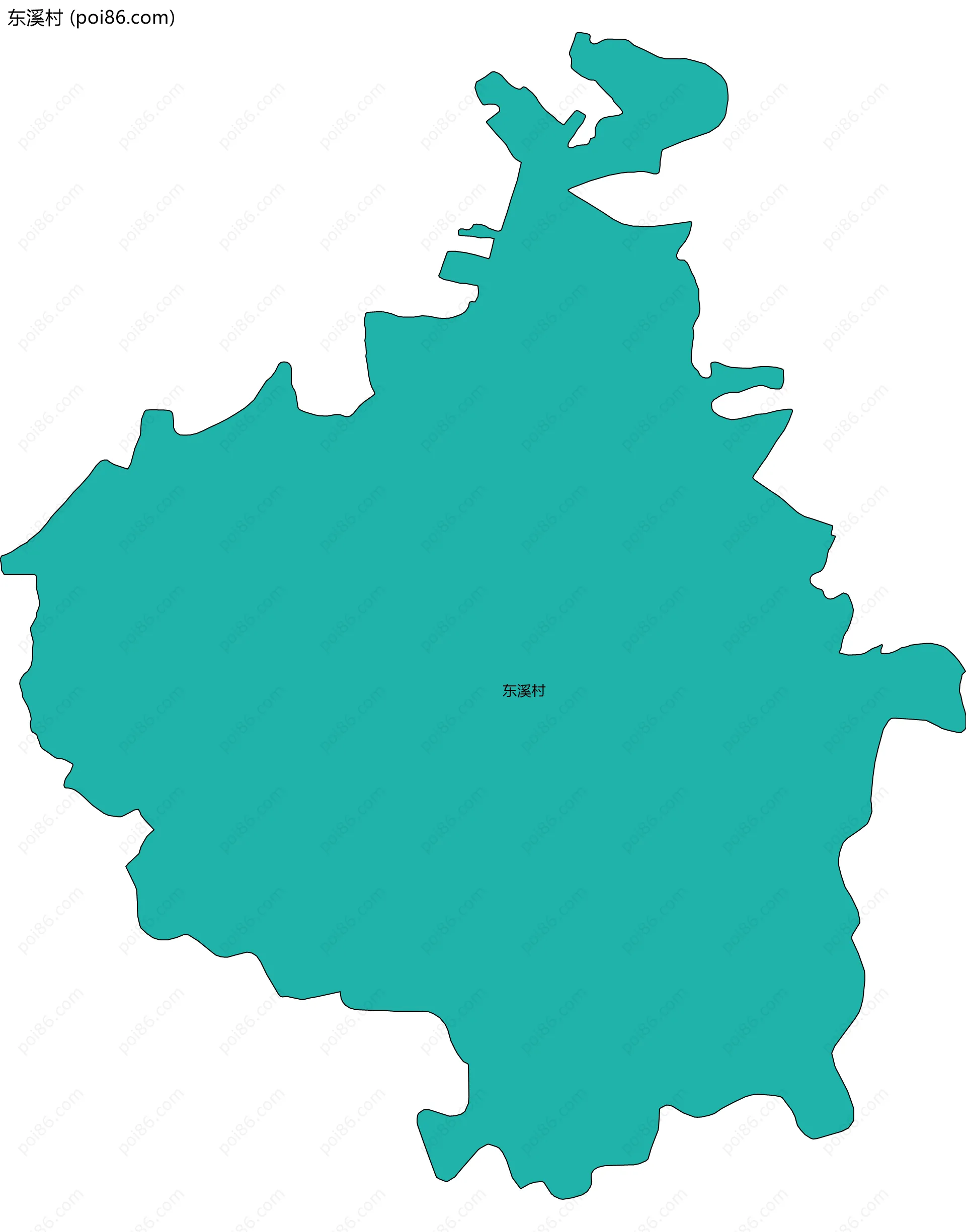 东溪村边界地图