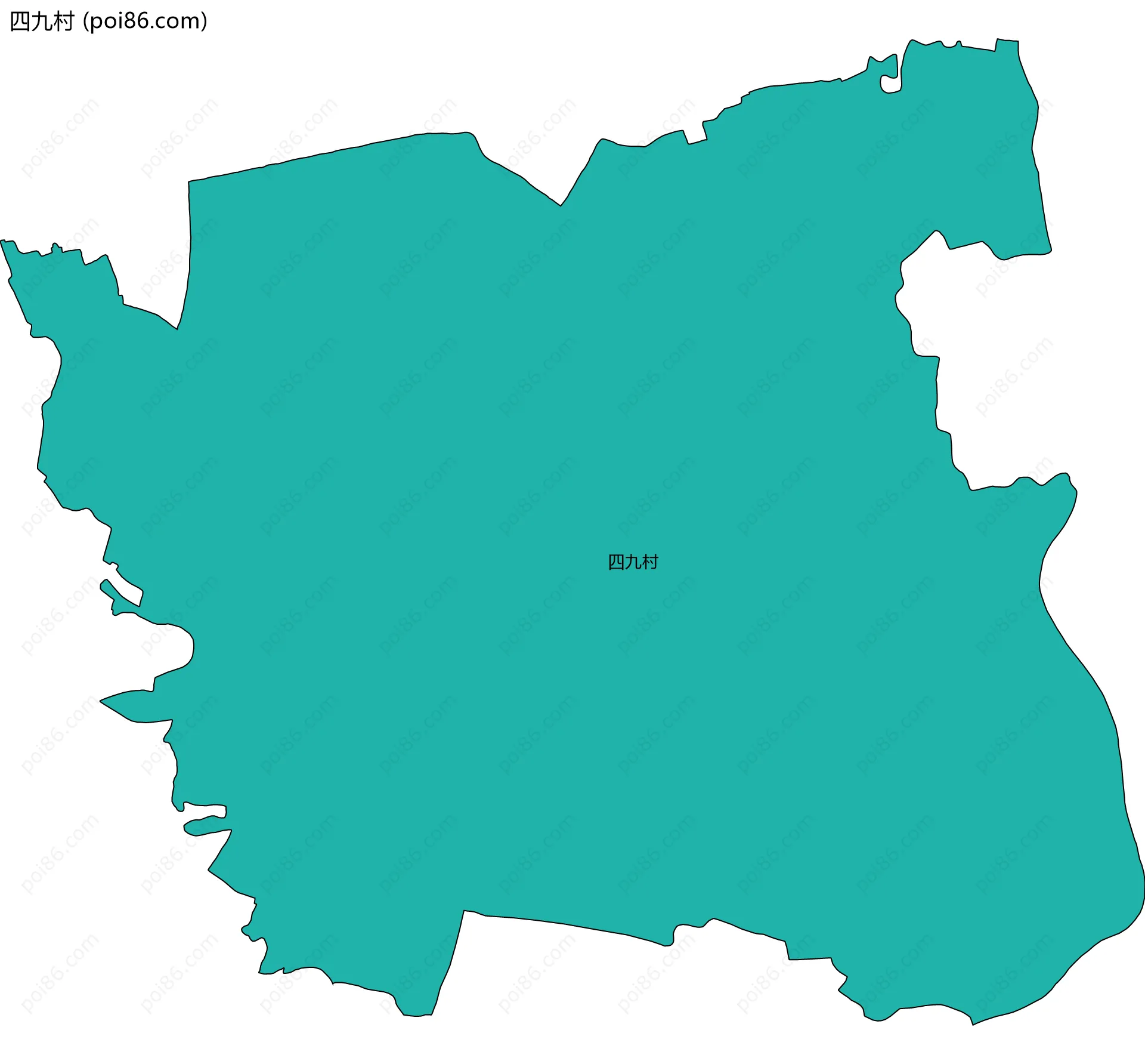 四九村边界地图