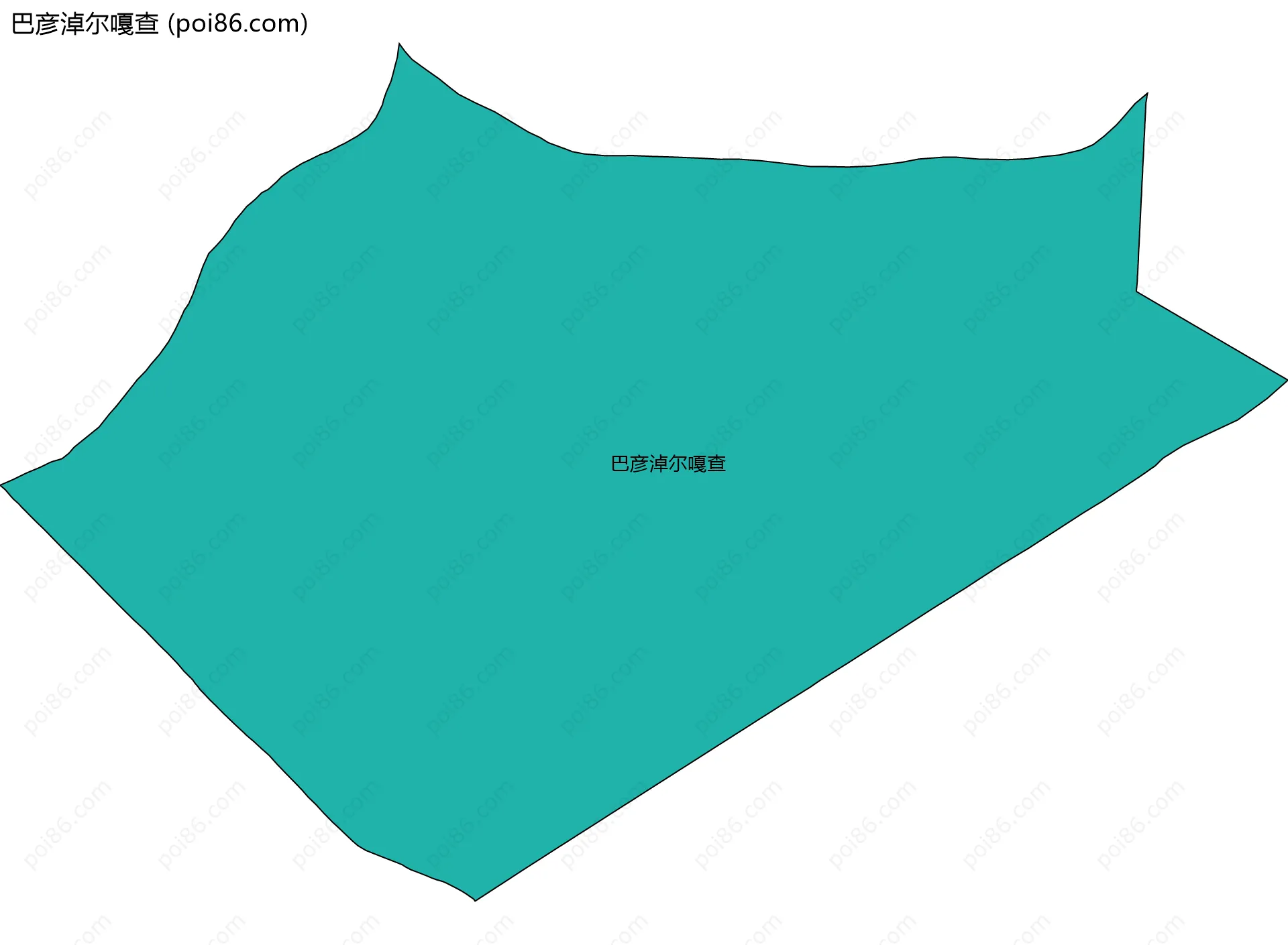 巴彦淖尔嘎查边界地图