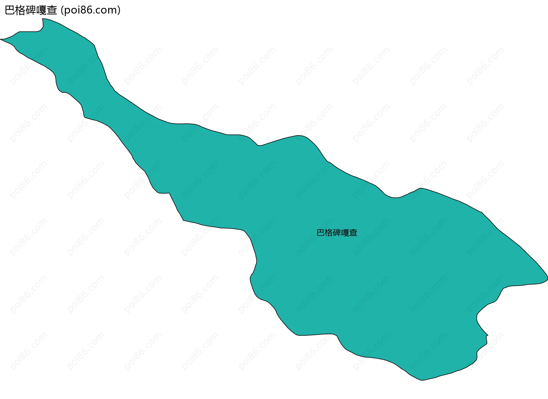 巴格碑嘎查边界地图