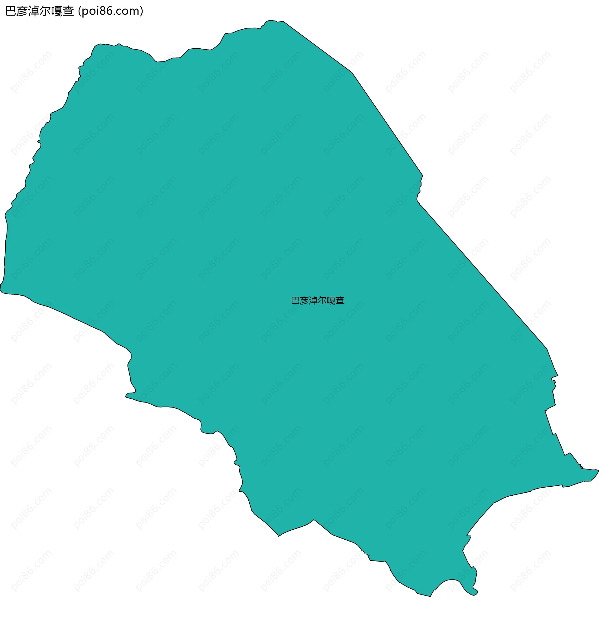 巴彦淖尔嘎查边界地图