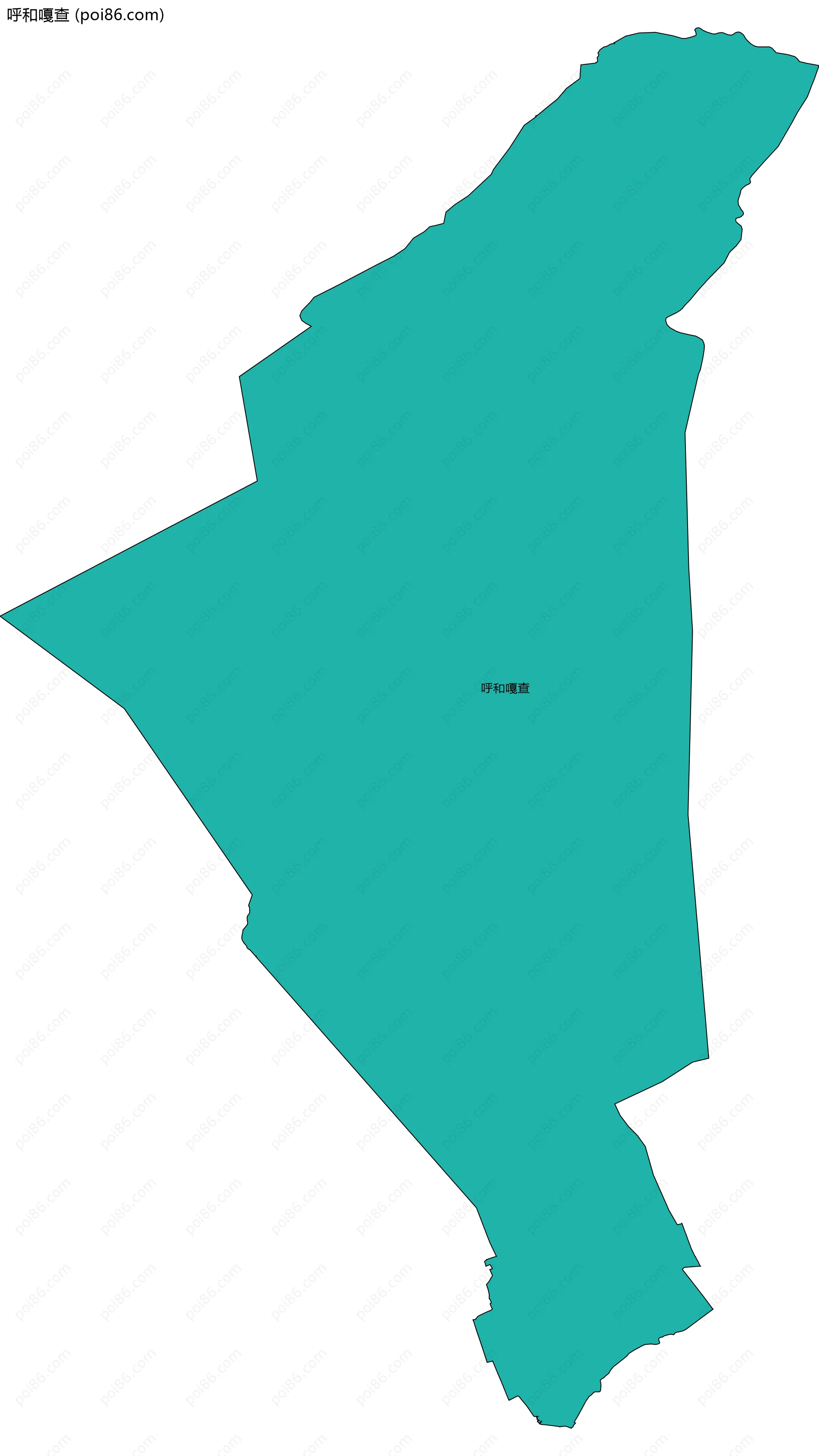 呼和嘎查边界地图