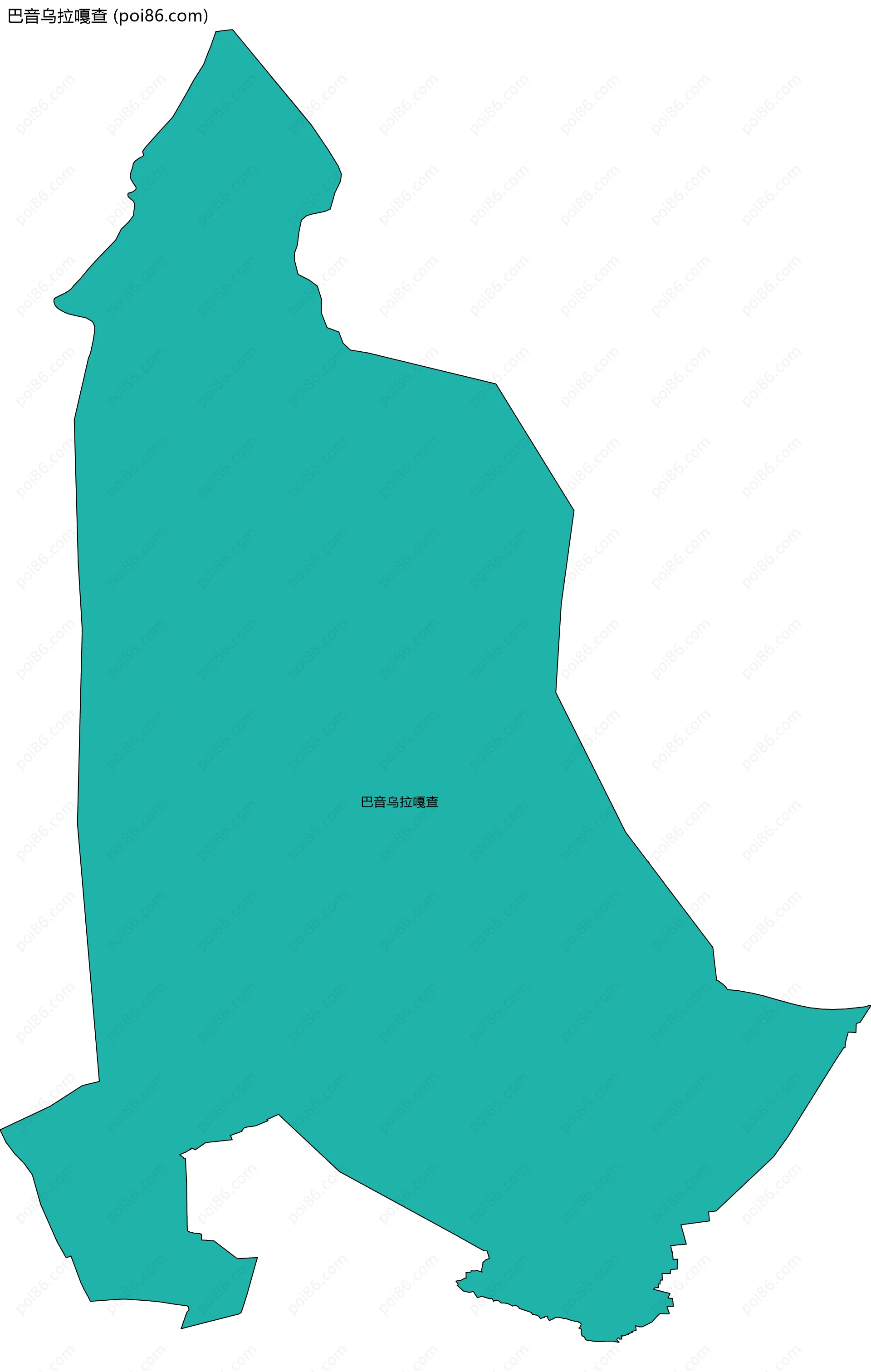 巴音乌拉嘎查边界地图