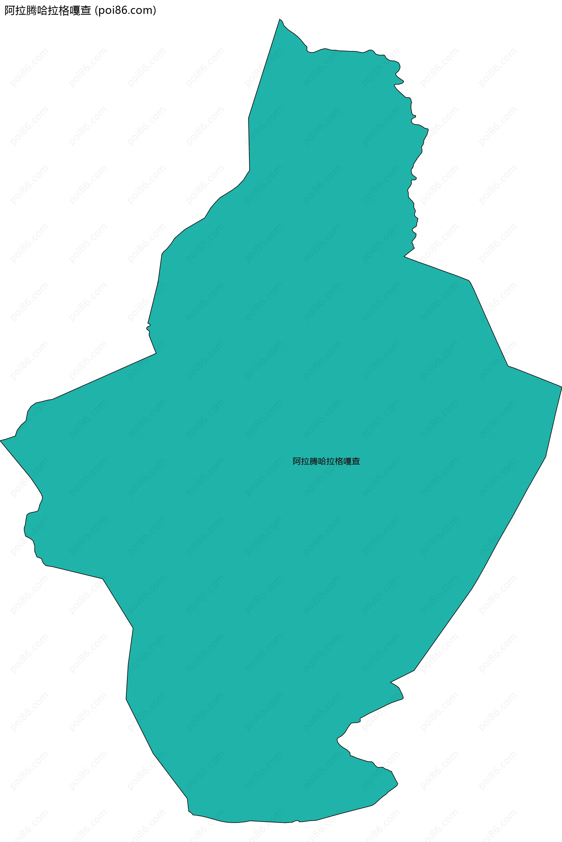 阿拉腾哈拉格嘎查边界地图
