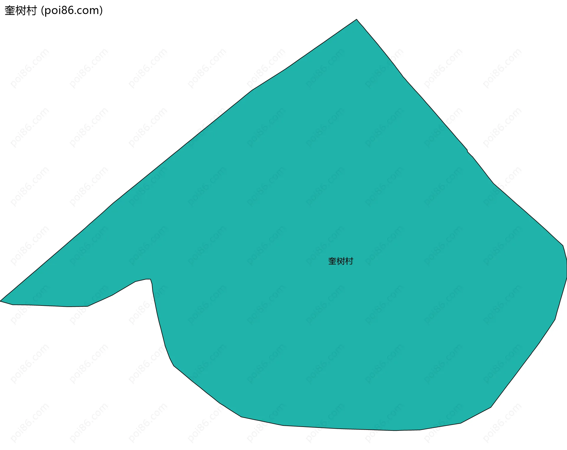 奎树村边界地图