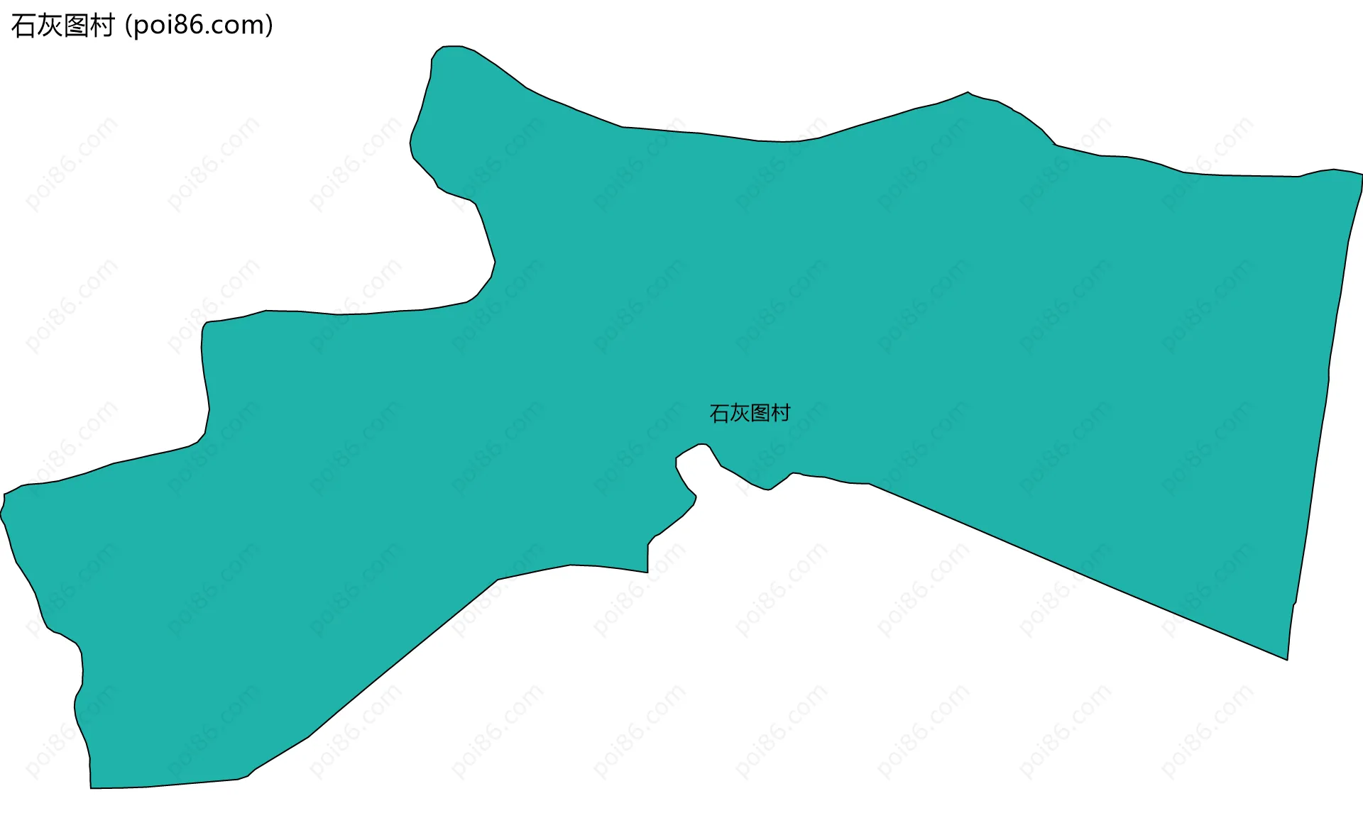 石灰图村边界地图