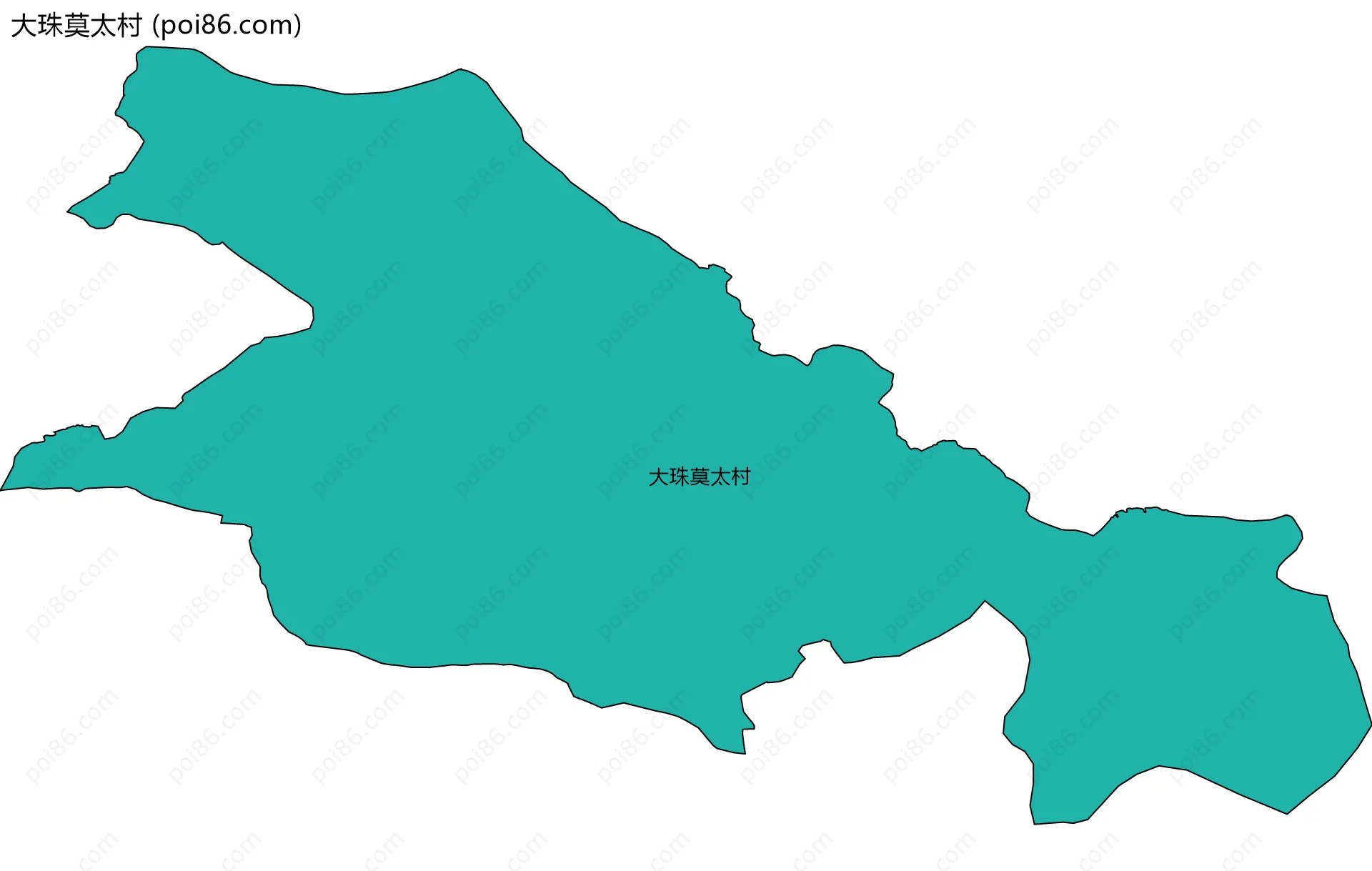 大珠莫太村边界地图