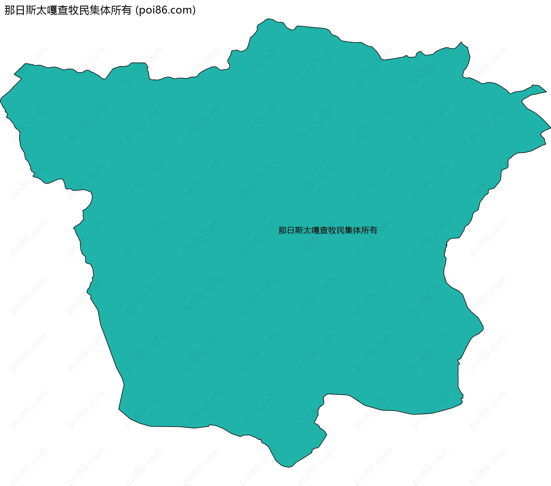 那日斯太嘎查牧民集体所有边界地图