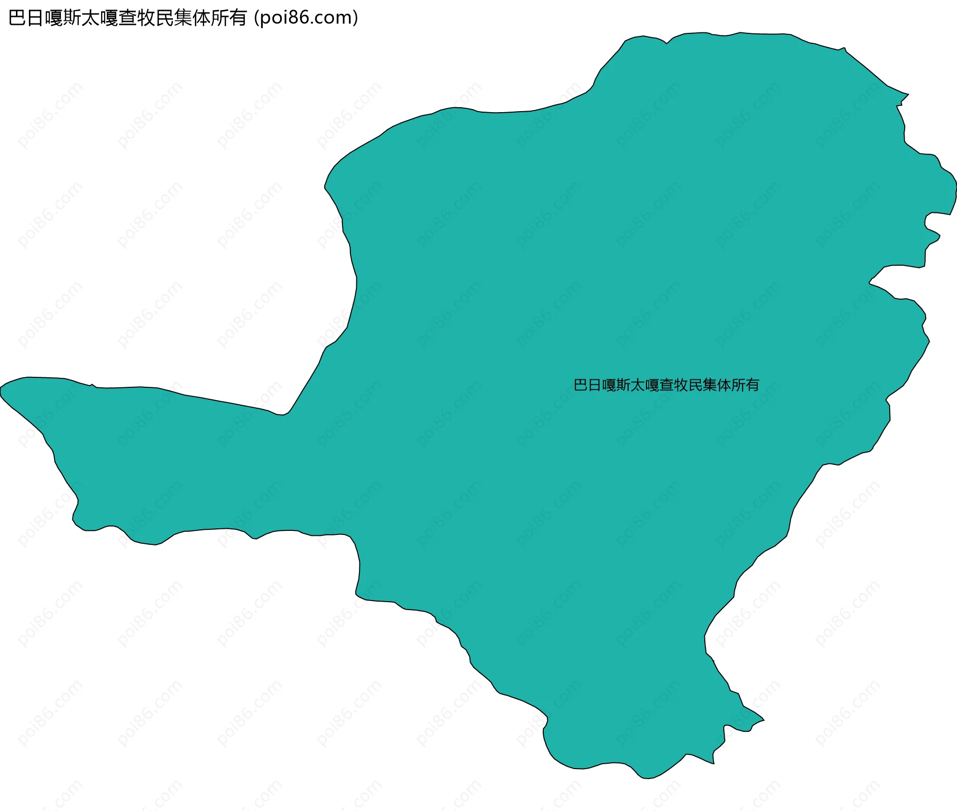 巴日嘎斯太嘎查牧民集体所有边界地图