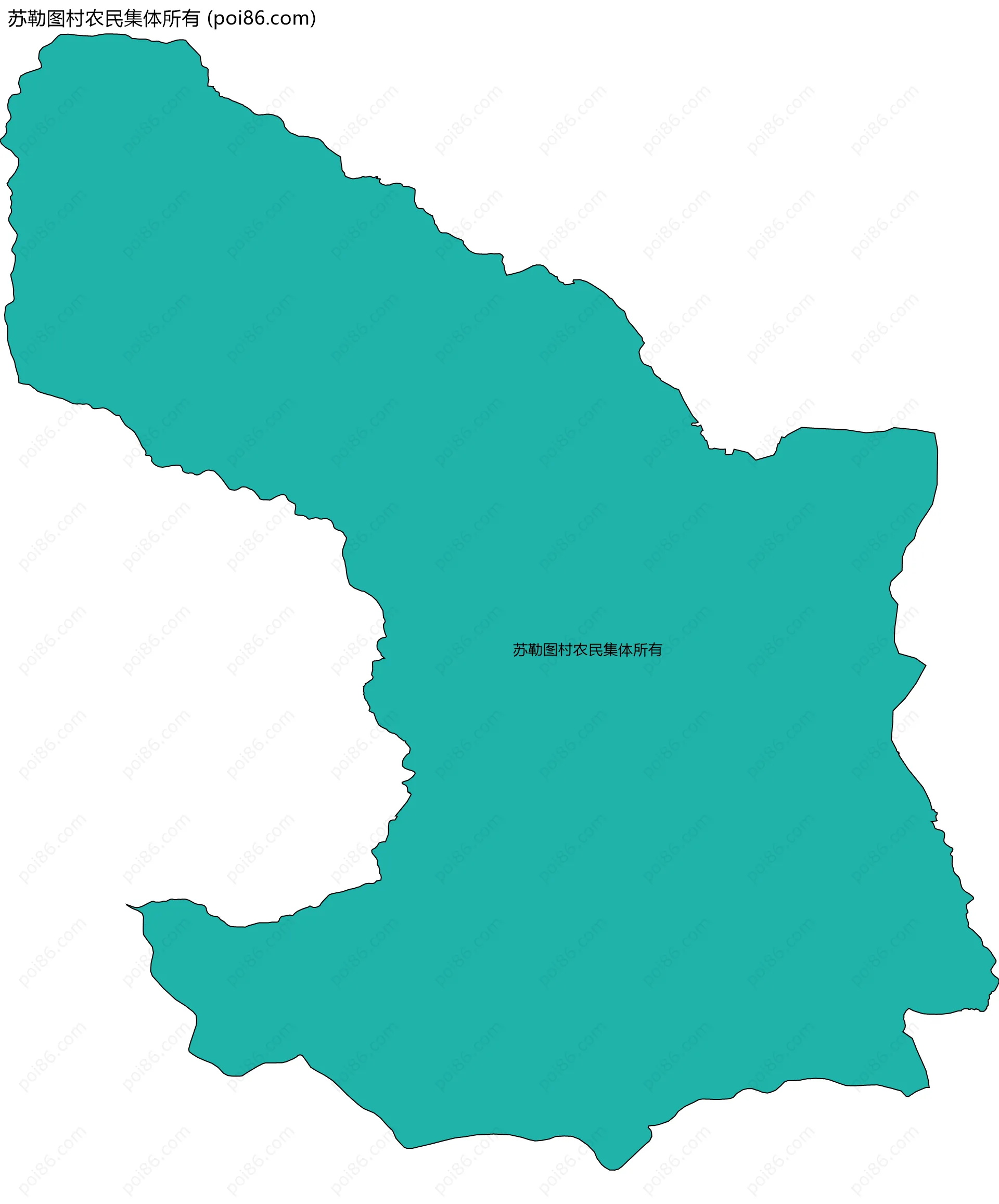 苏勒图村农民集体所有边界地图