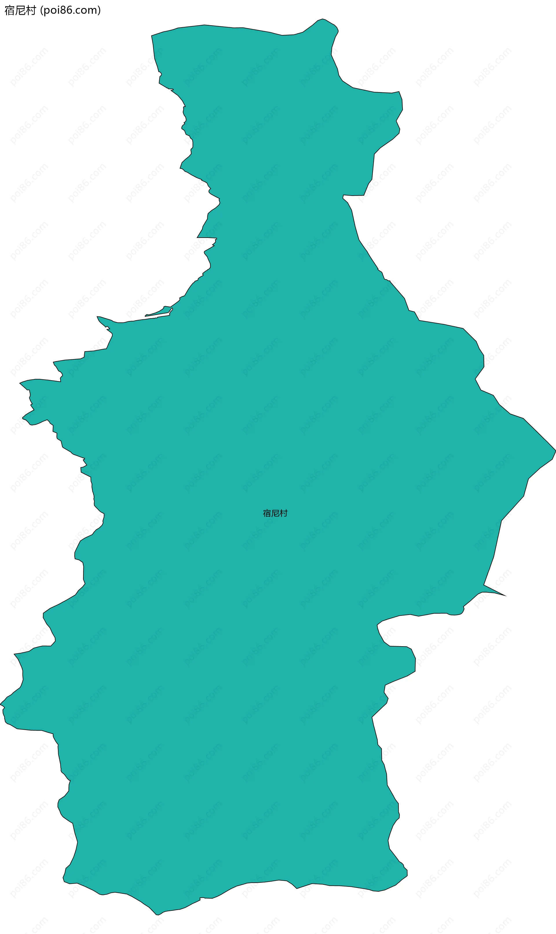 宿尼村边界地图