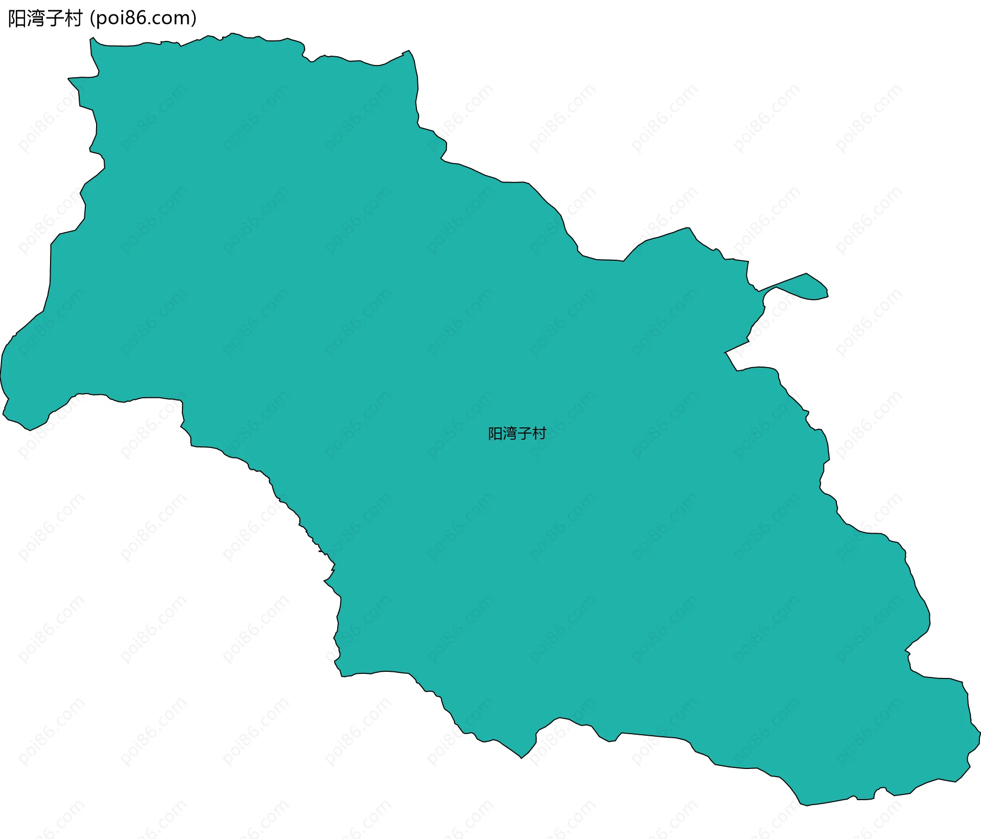 阳湾子村边界地图
