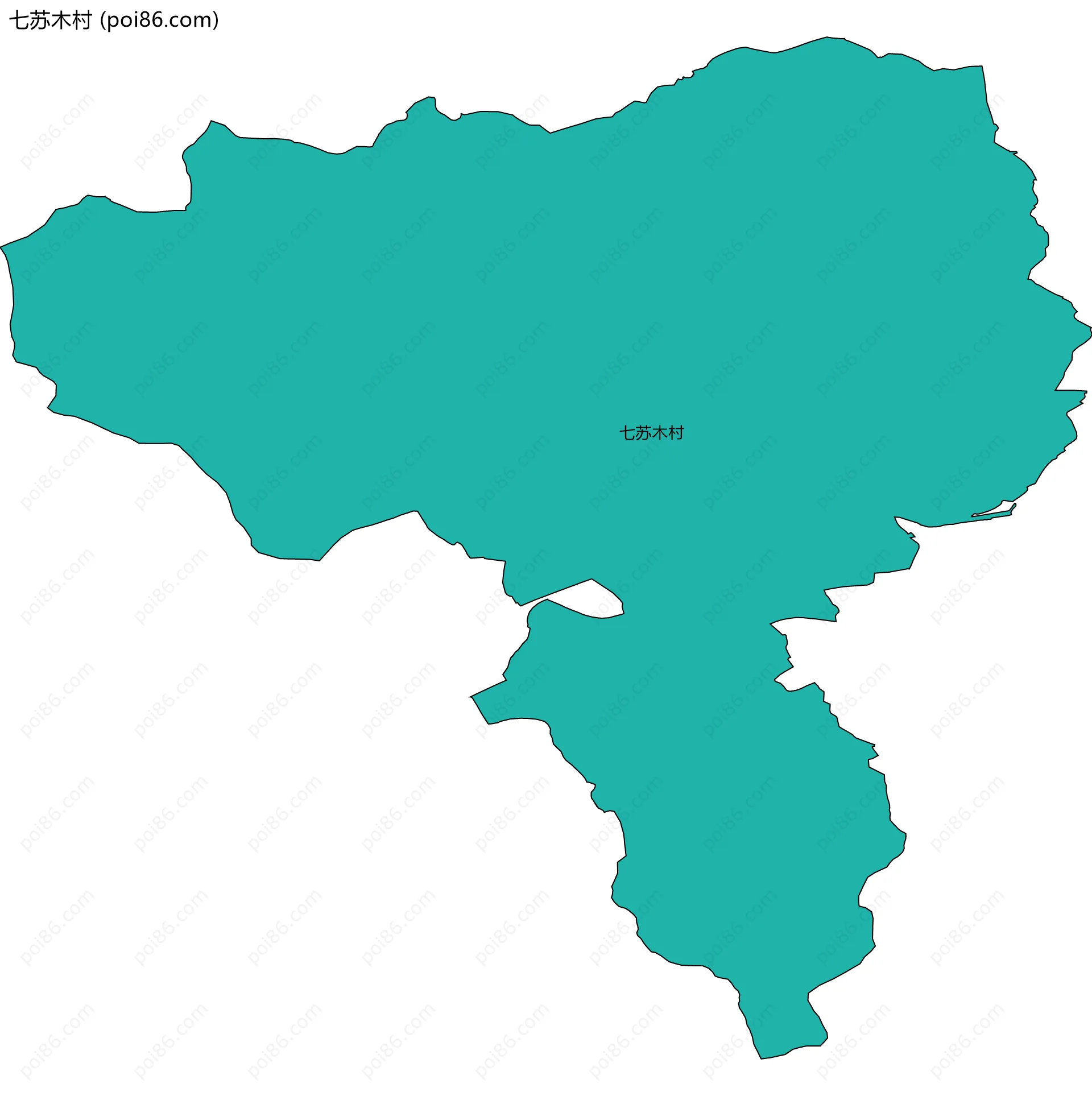 七苏木村边界地图