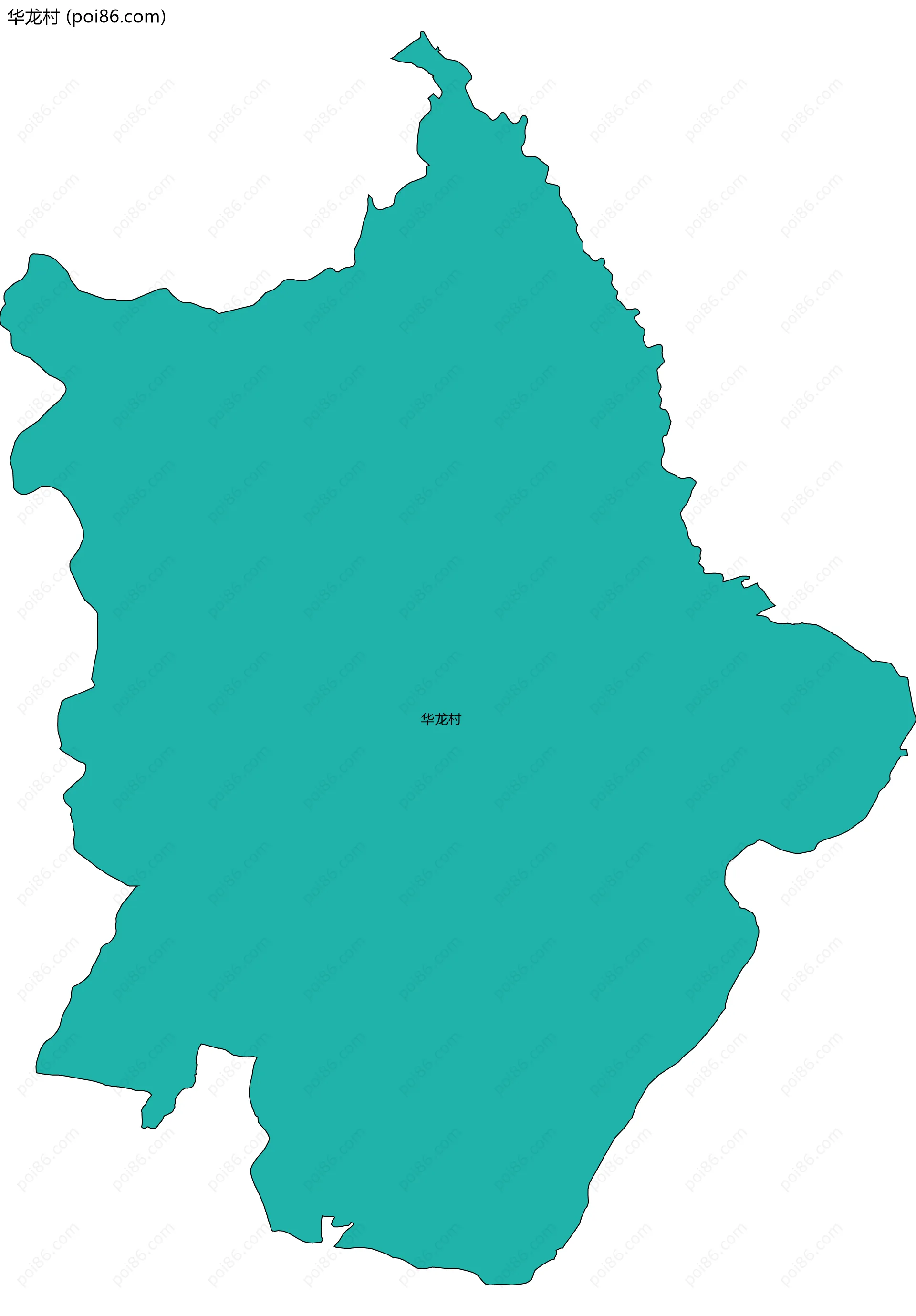 华龙村边界地图