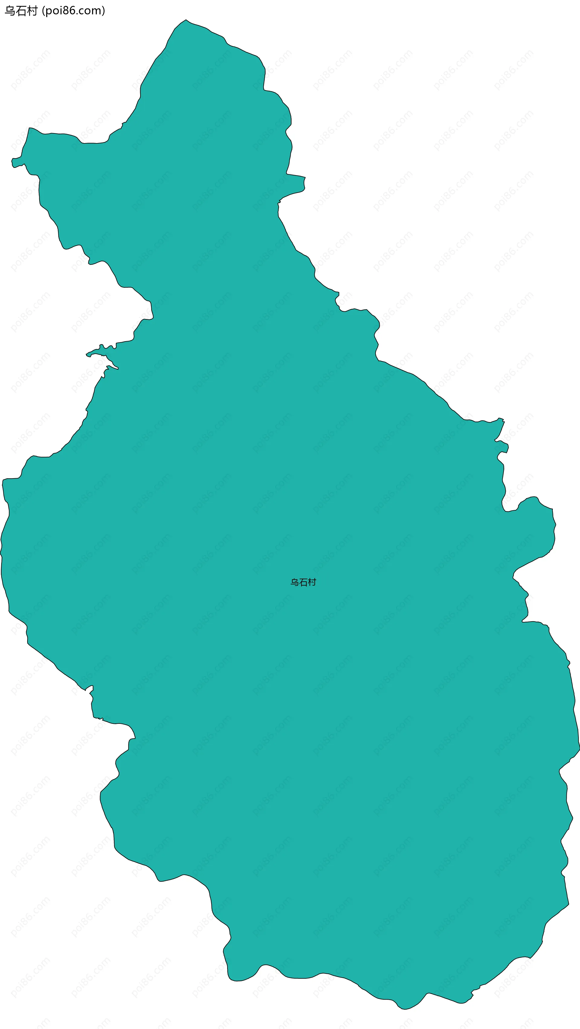 乌石村边界地图