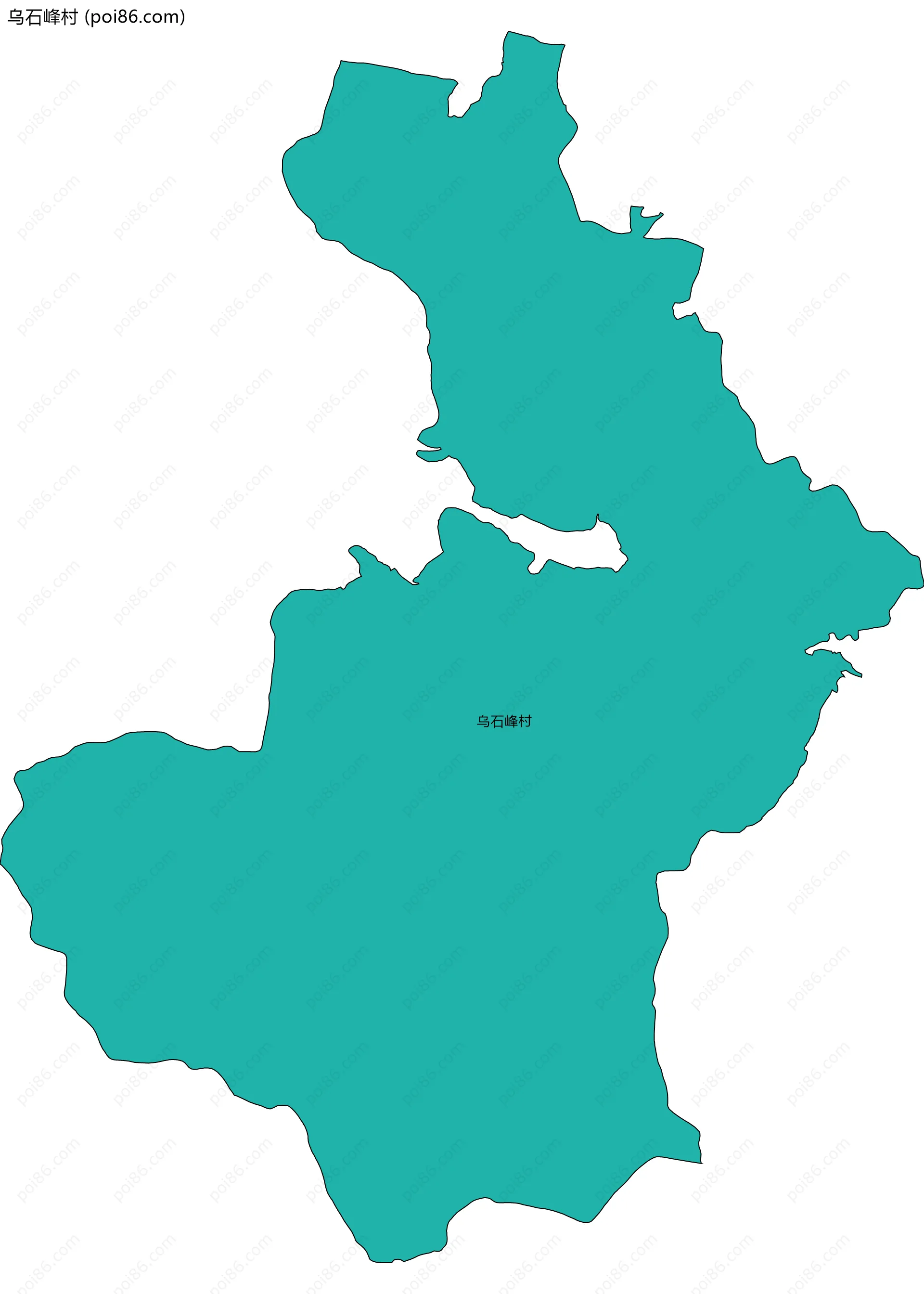 乌石峰村边界地图