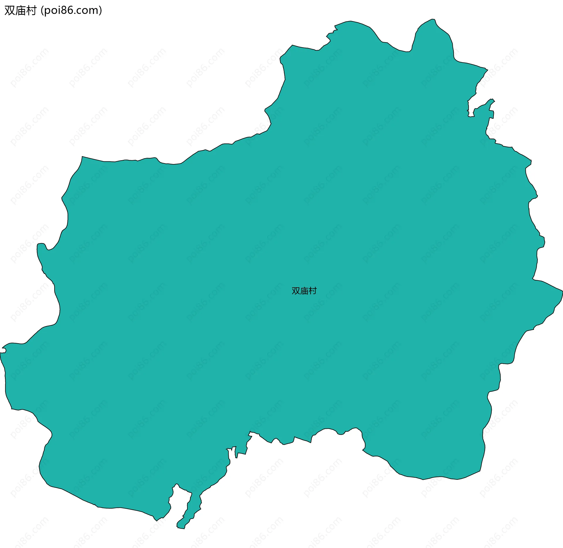 双庙村边界地图