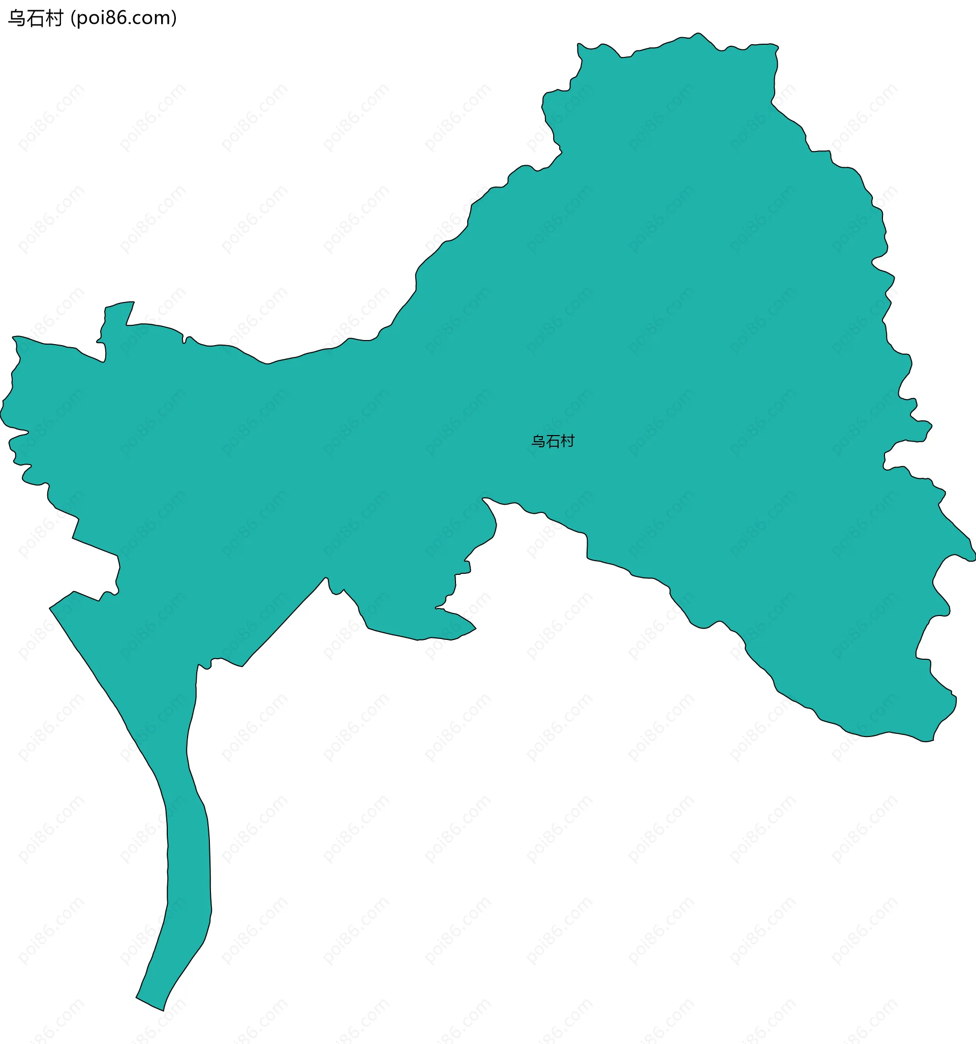 乌石村边界地图