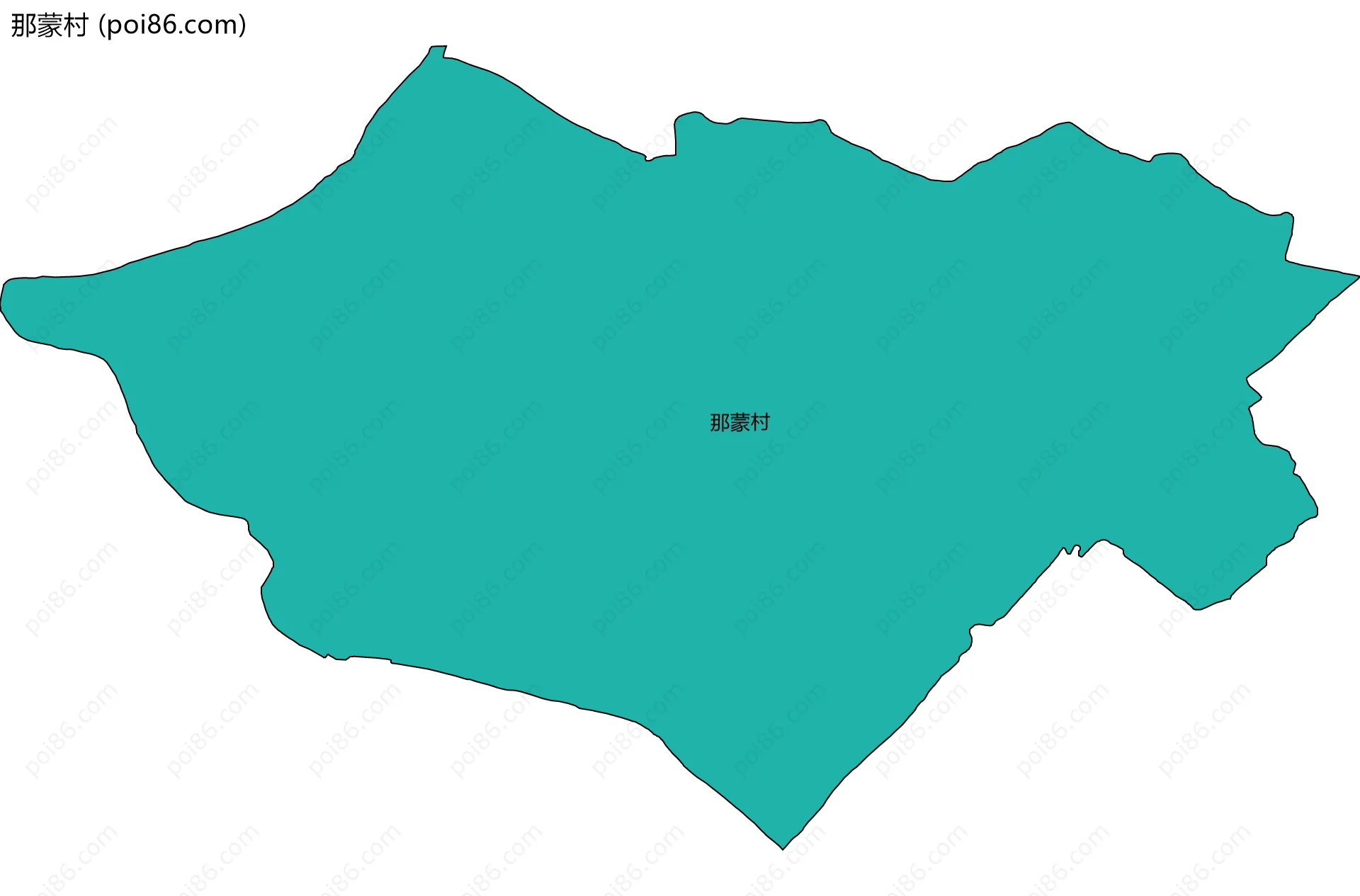 那蒙村边界地图
