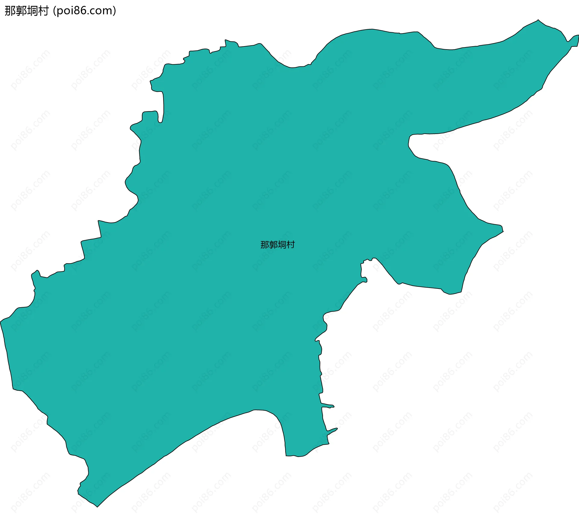 那郭垌村边界地图