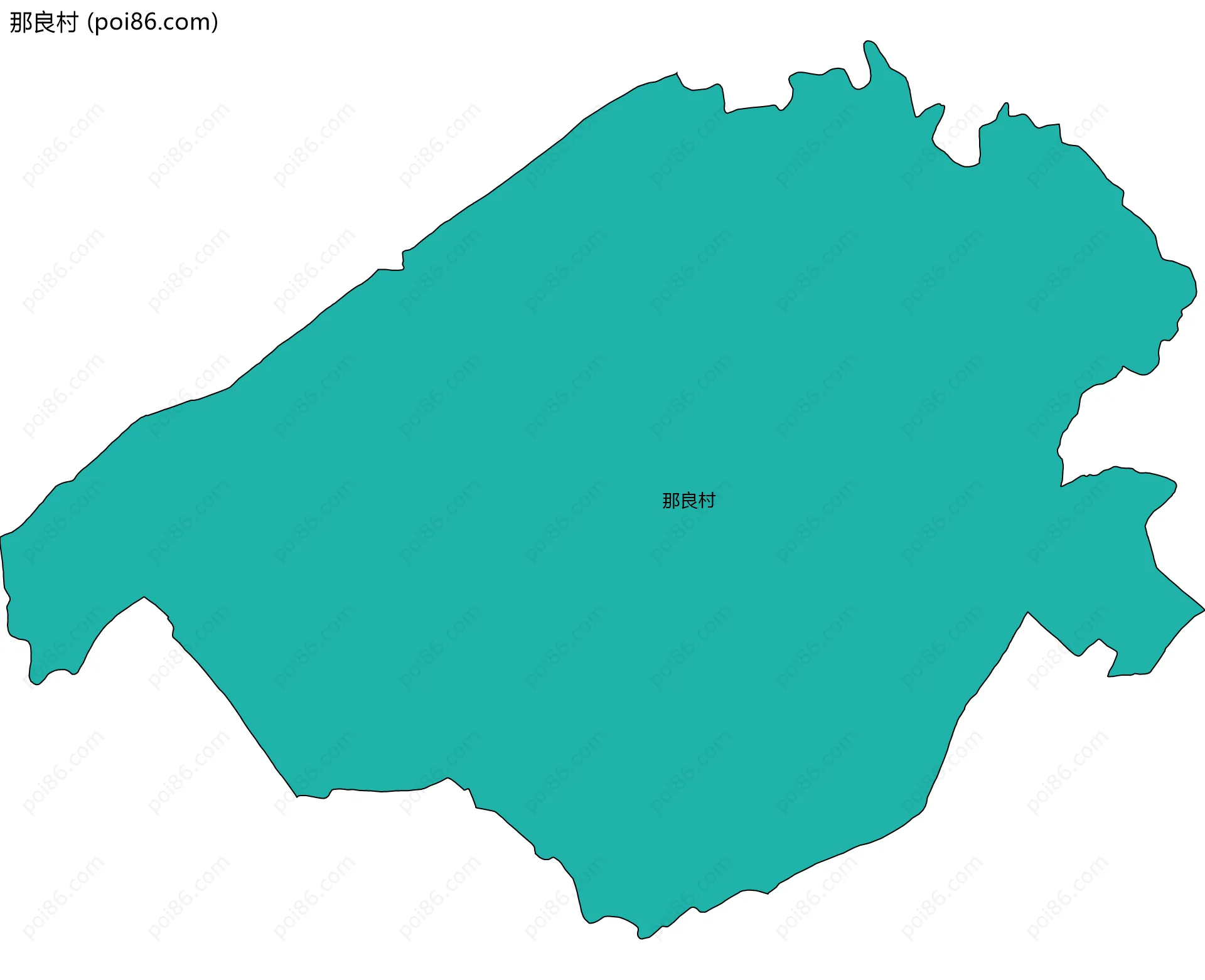 那良村边界地图