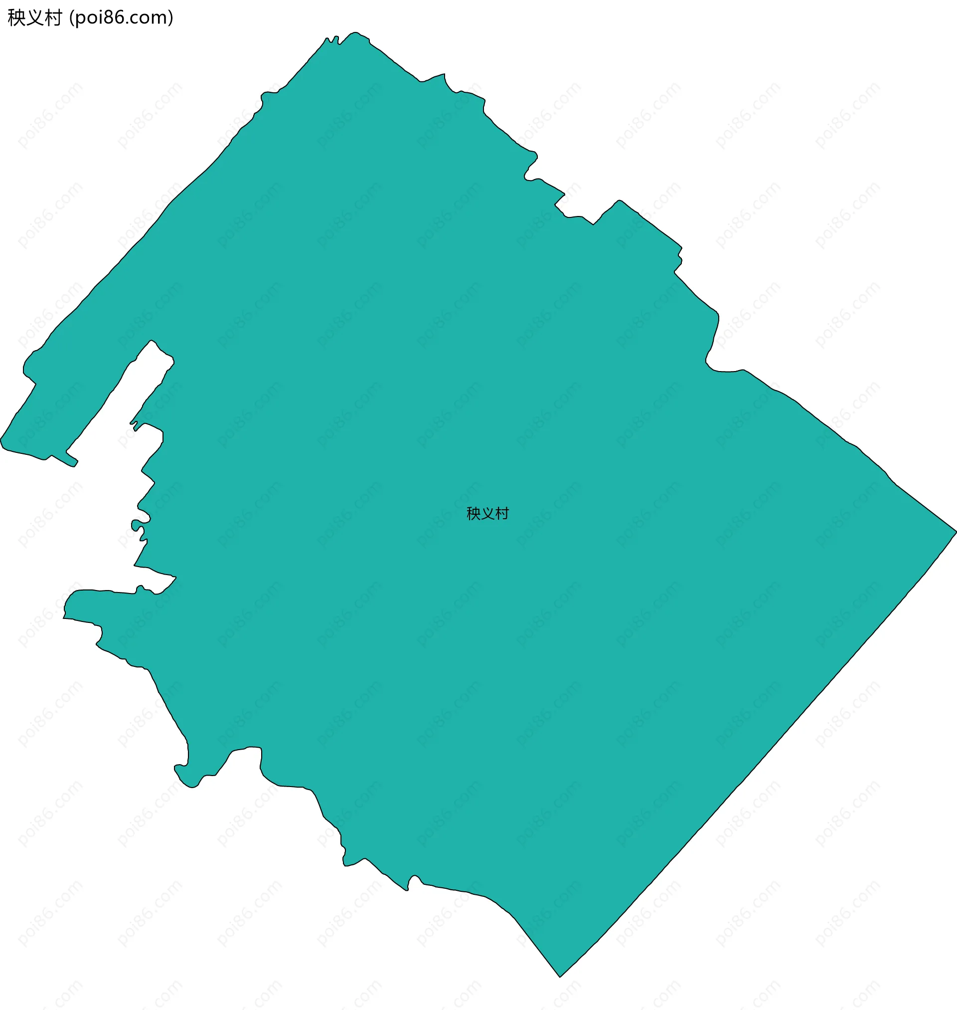 秧义村边界地图