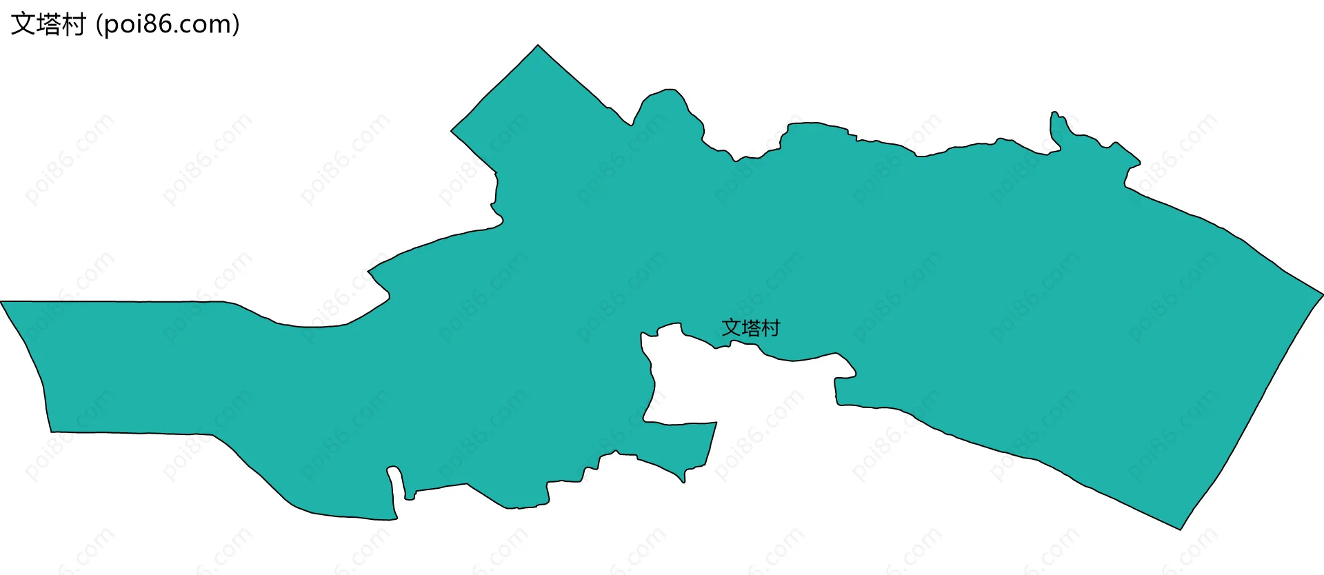 文塔村边界地图