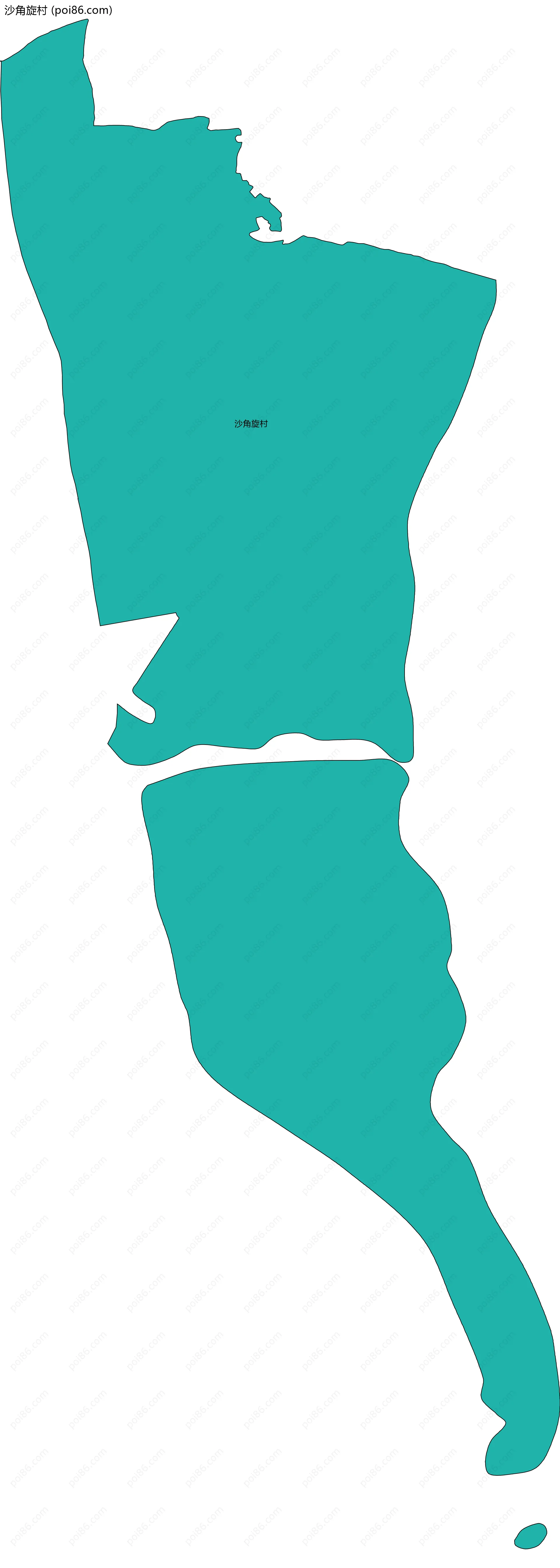 沙角旋村边界地图