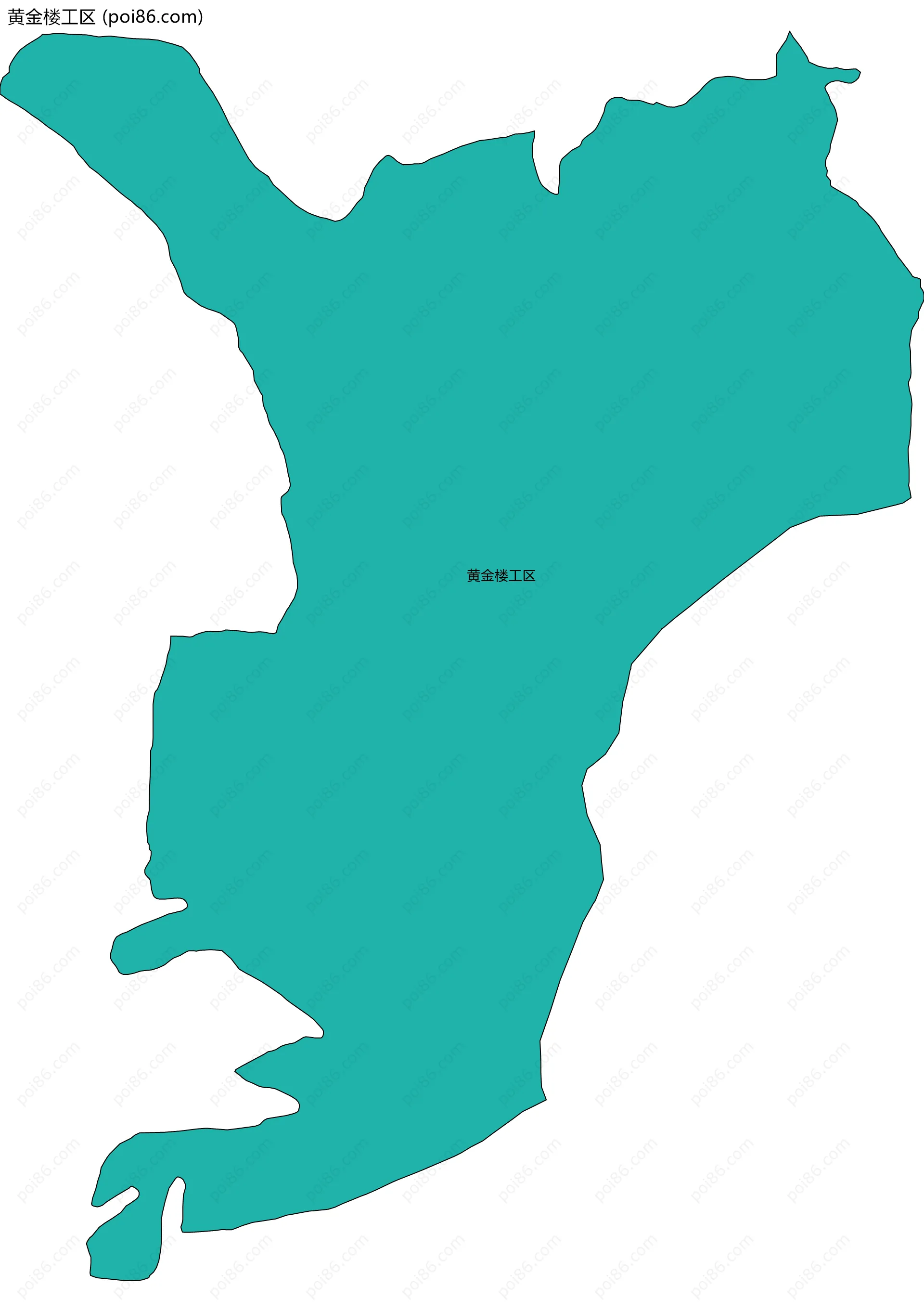 黄金楼工区边界地图