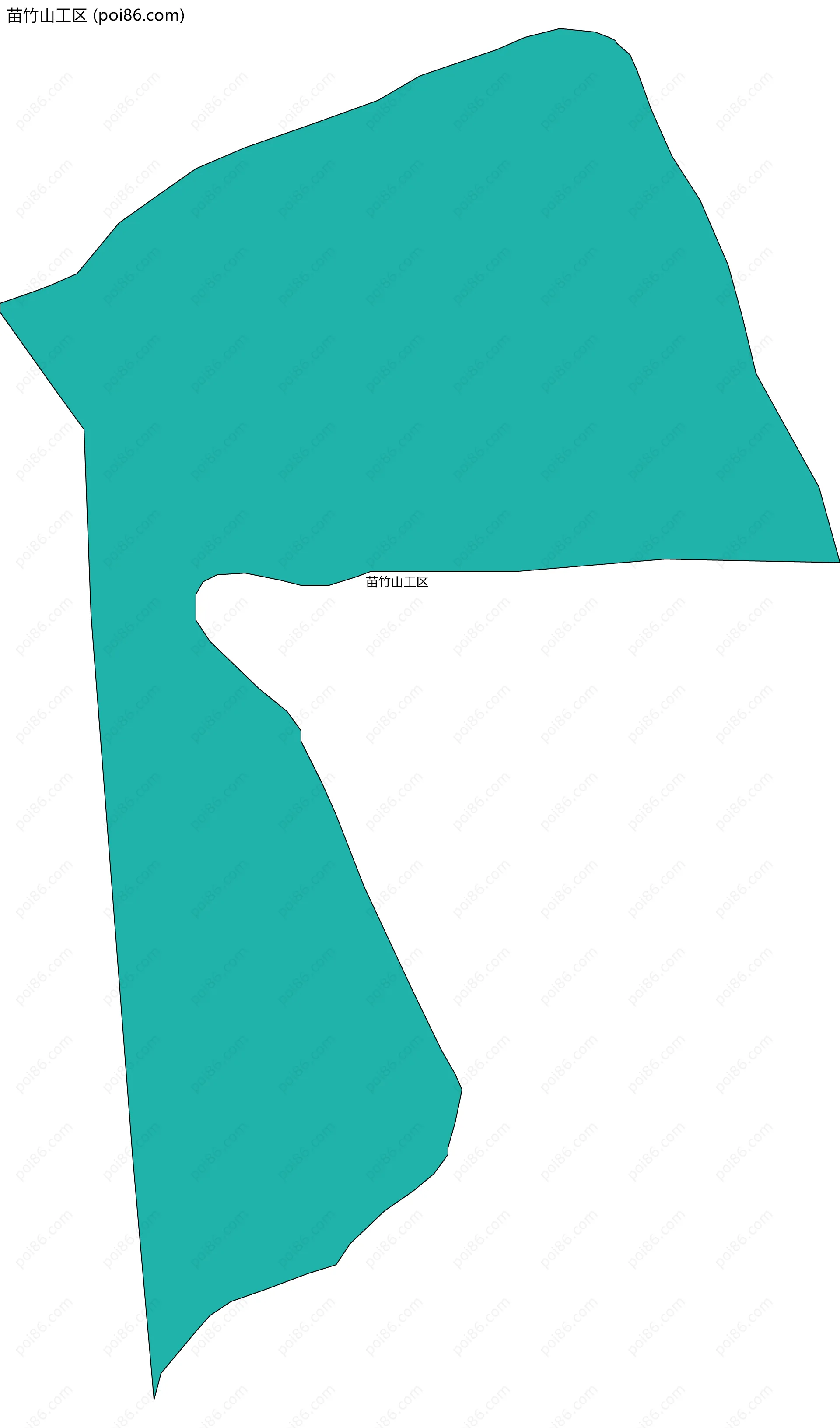 苗竹山工区边界地图