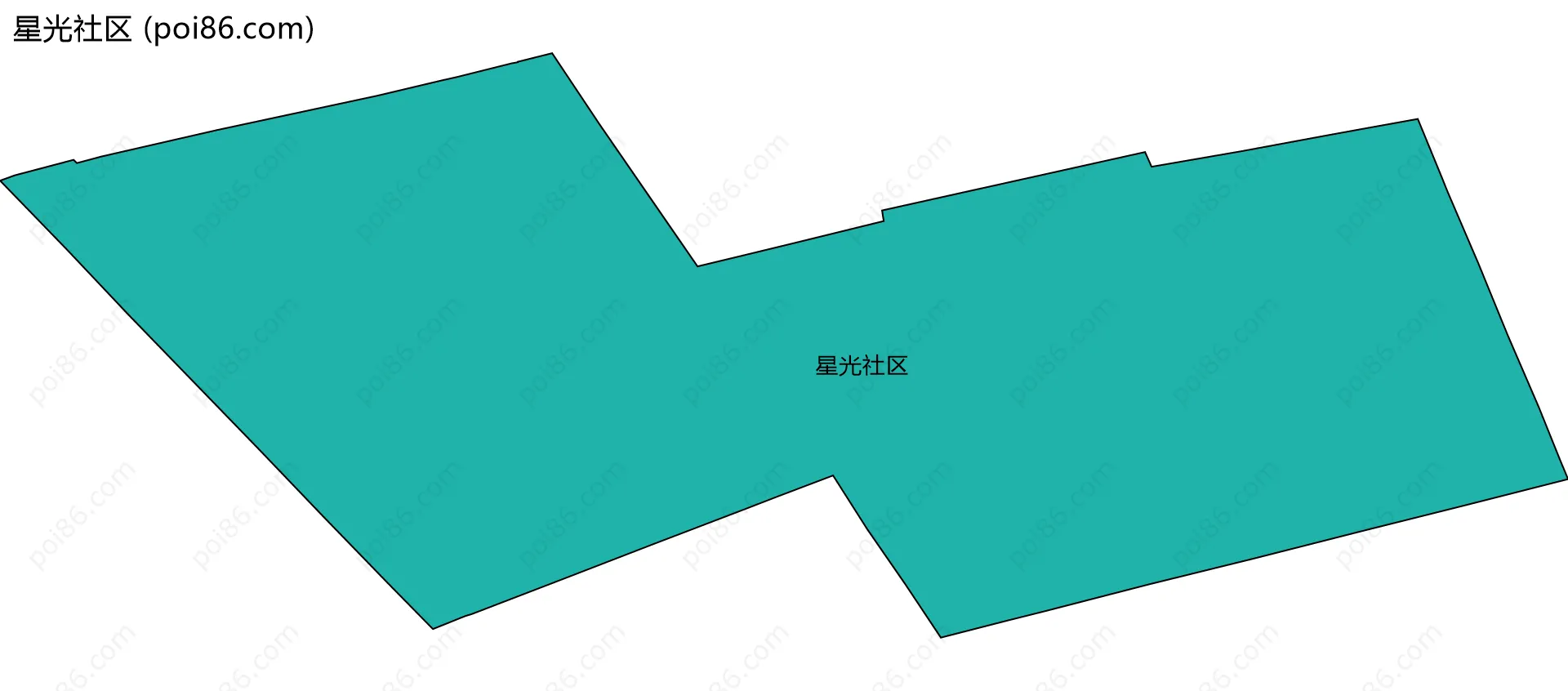 星光社区边界地图