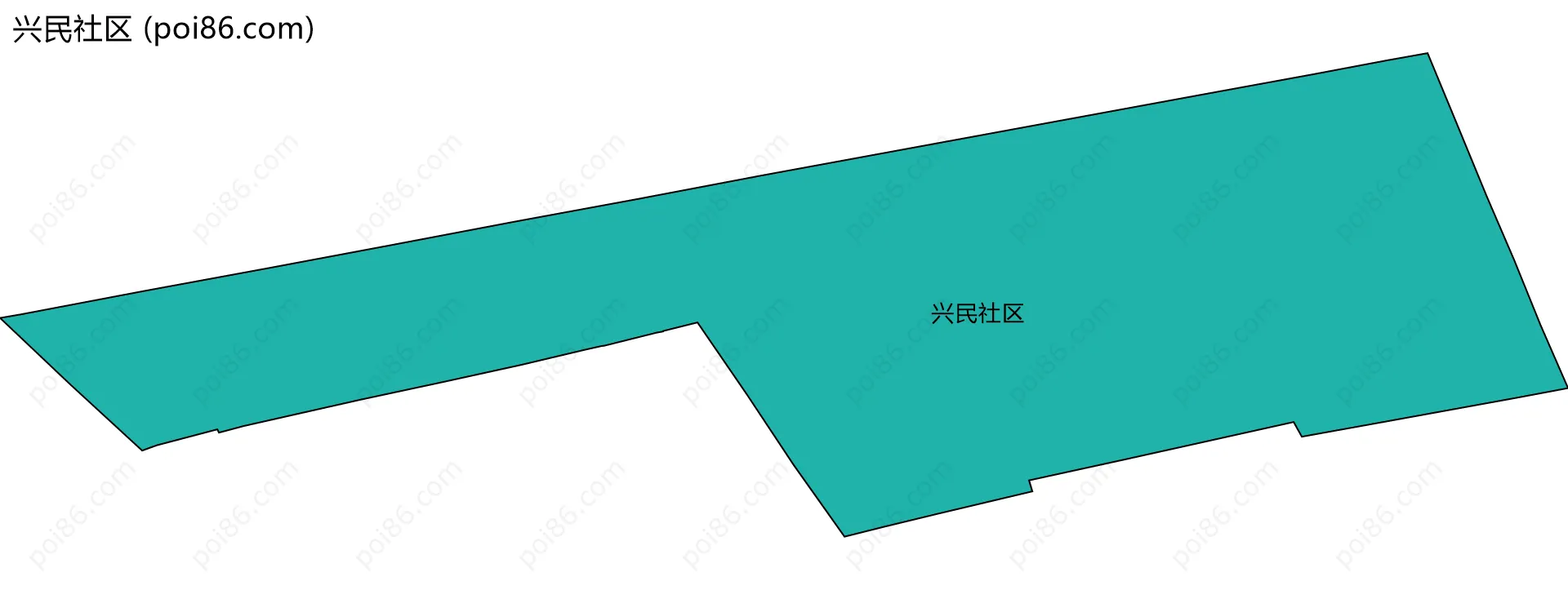 兴民社区边界地图