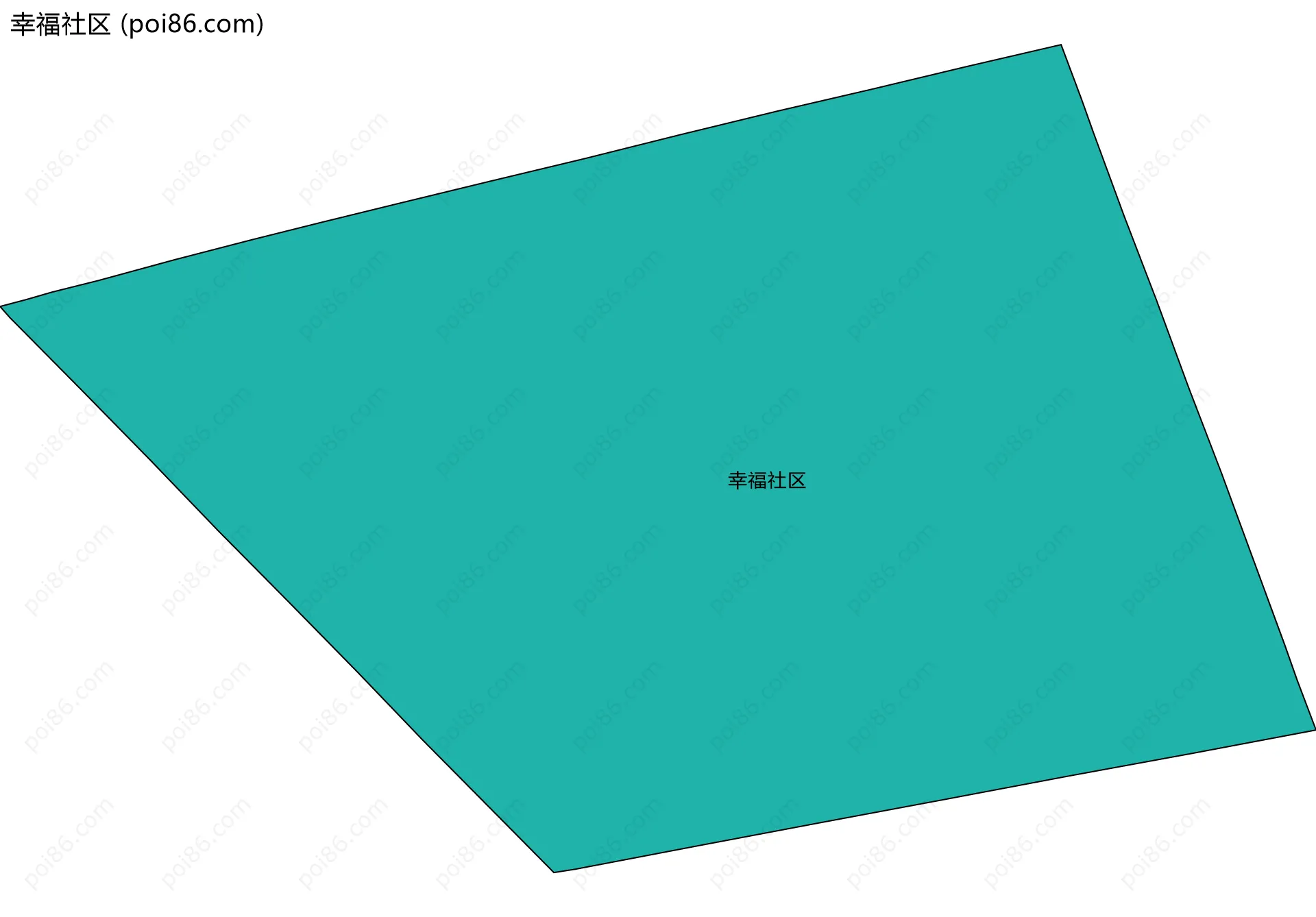 幸福社区边界地图