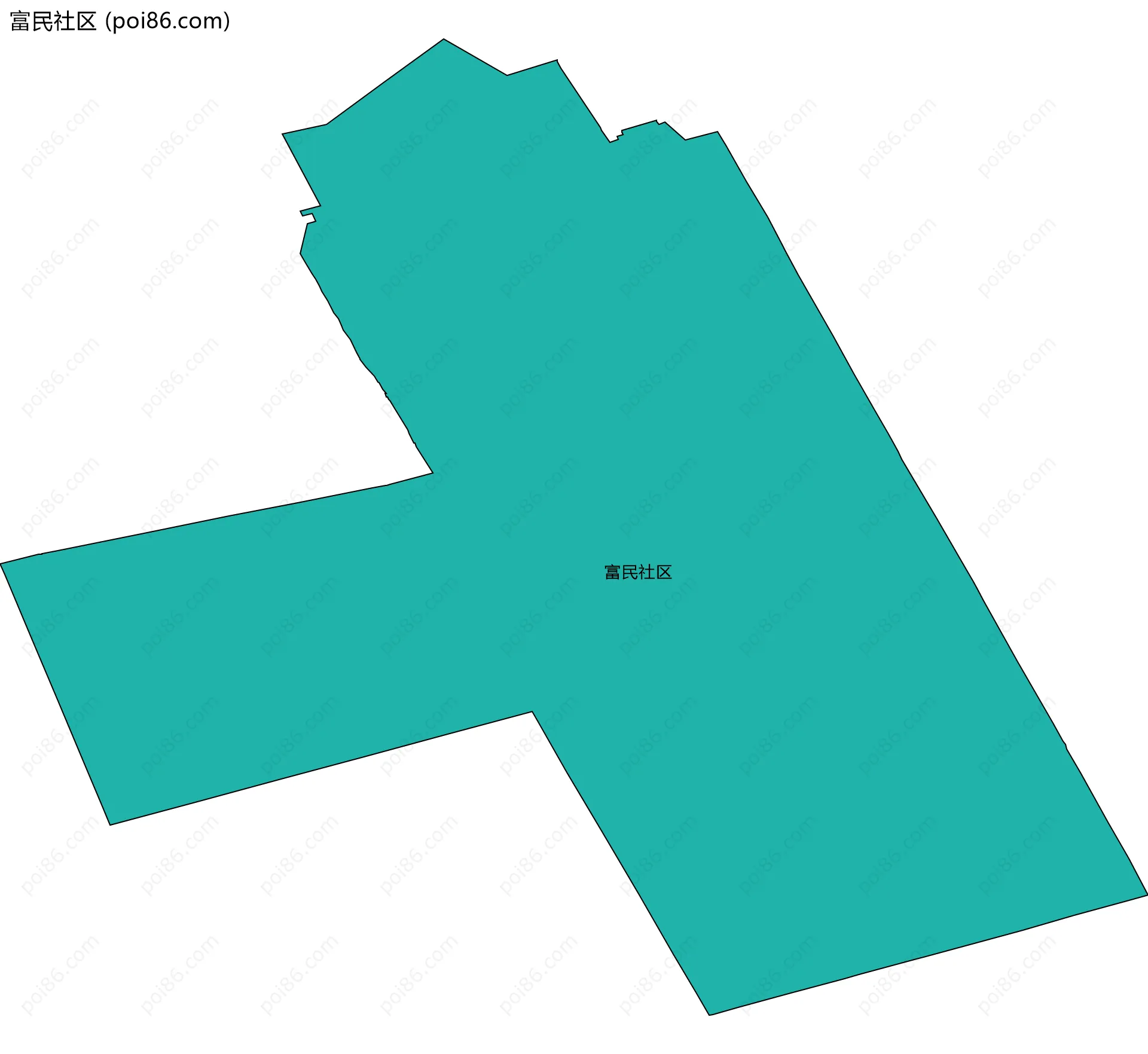 富民社区边界地图