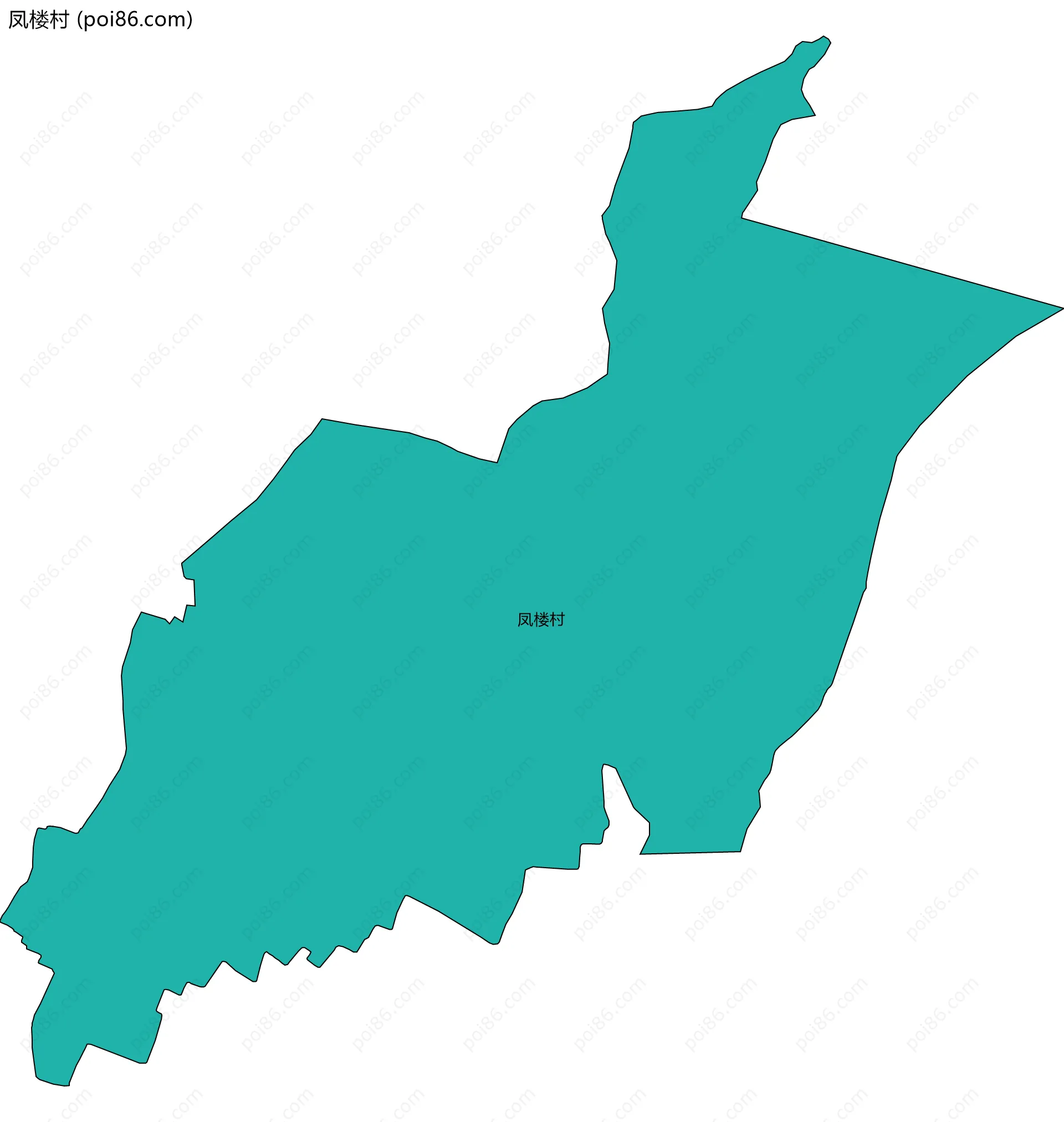 凤楼村边界地图