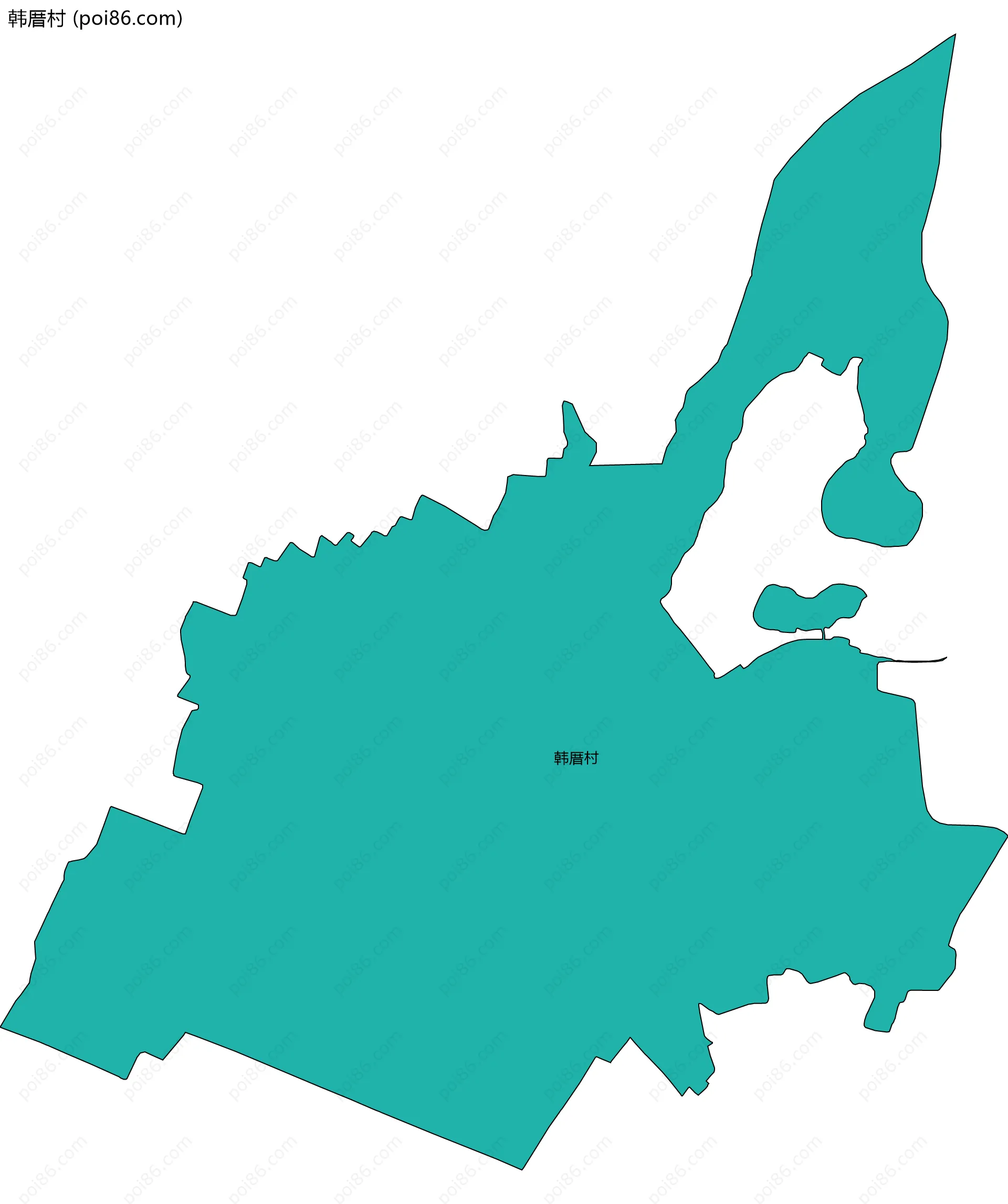 韩厝村边界地图