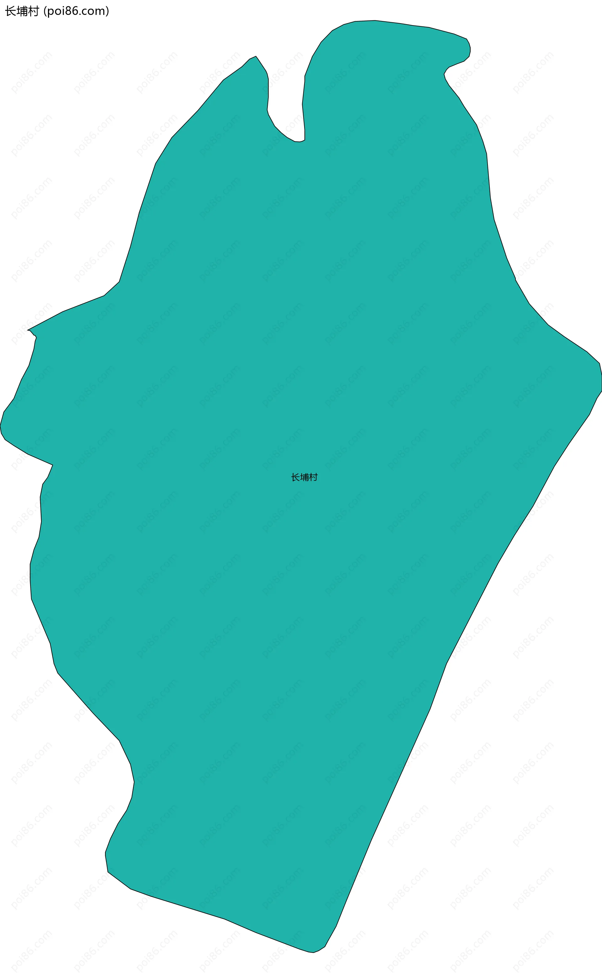 长埔村边界地图