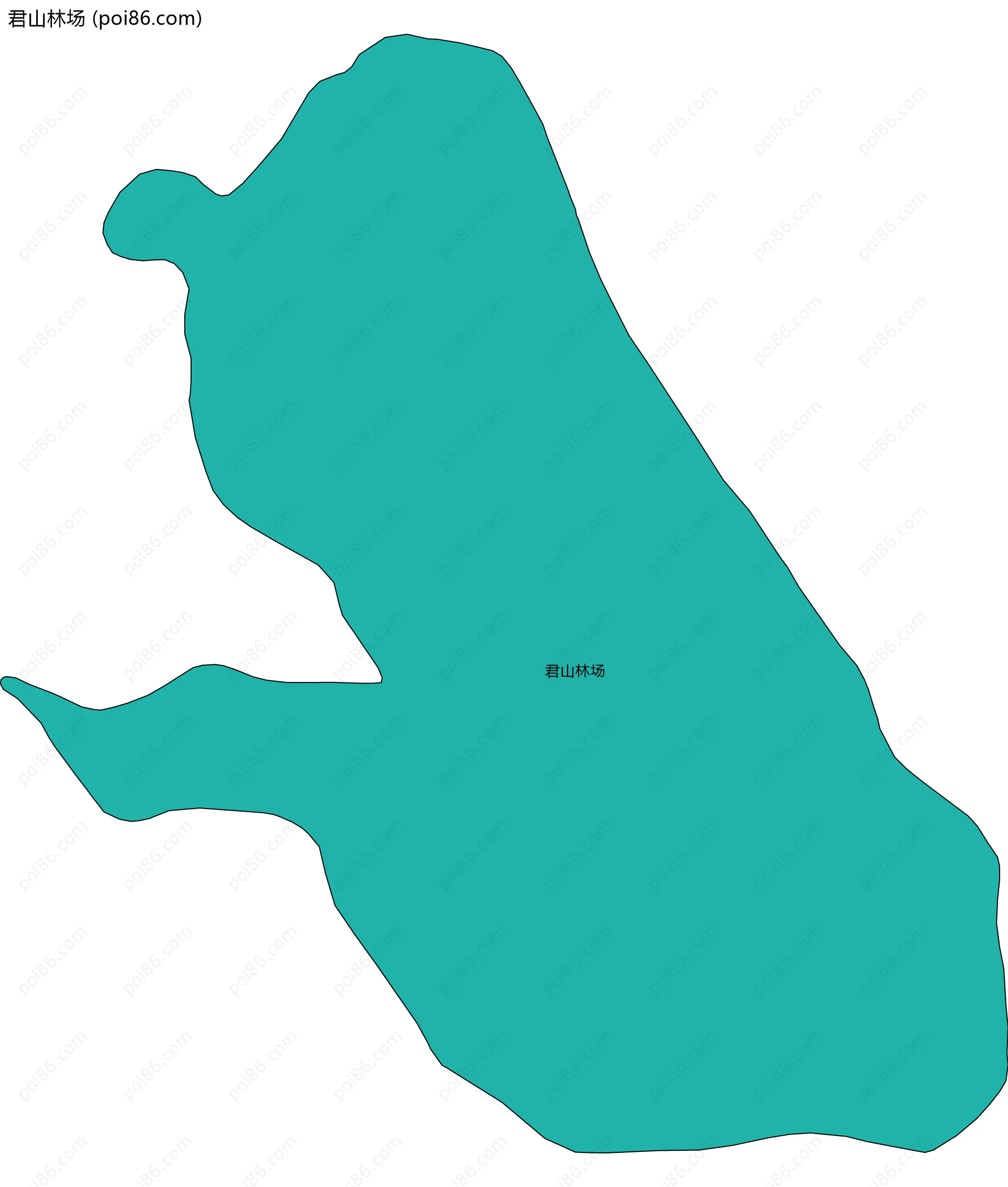 君山林场边界地图