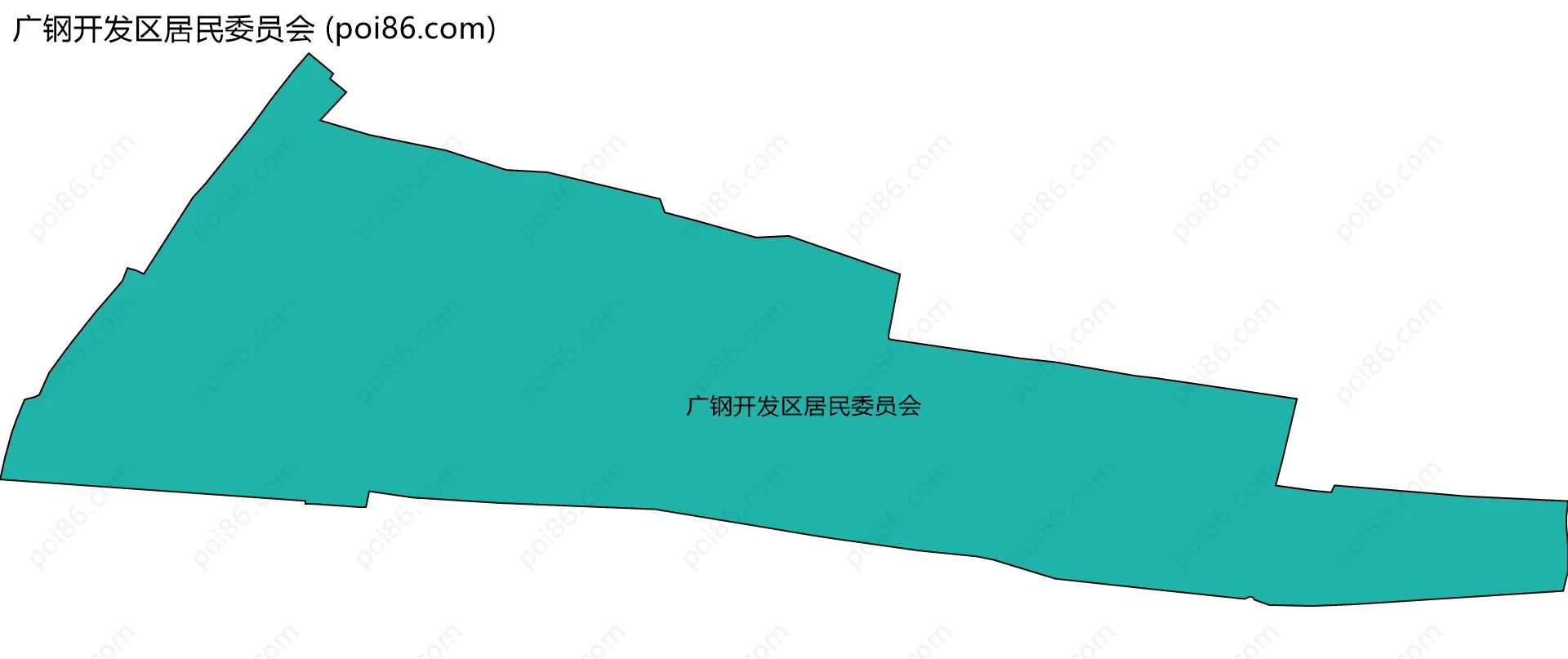 广钢开发区居民委员会边界地图