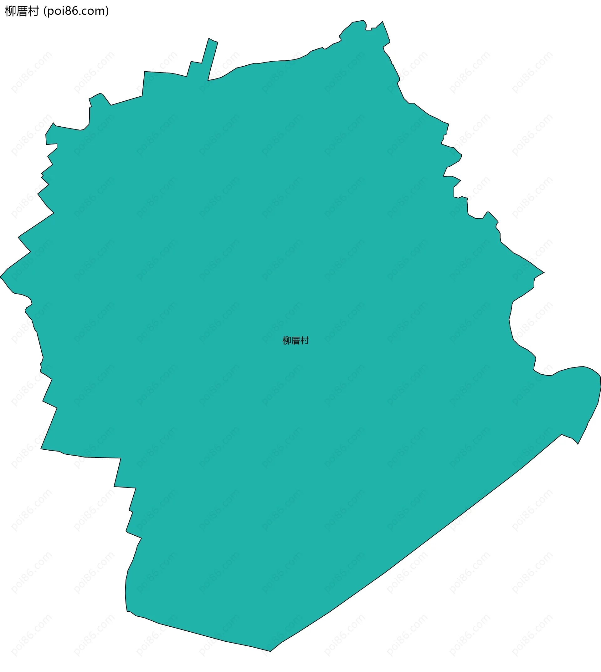 柳厝村边界地图