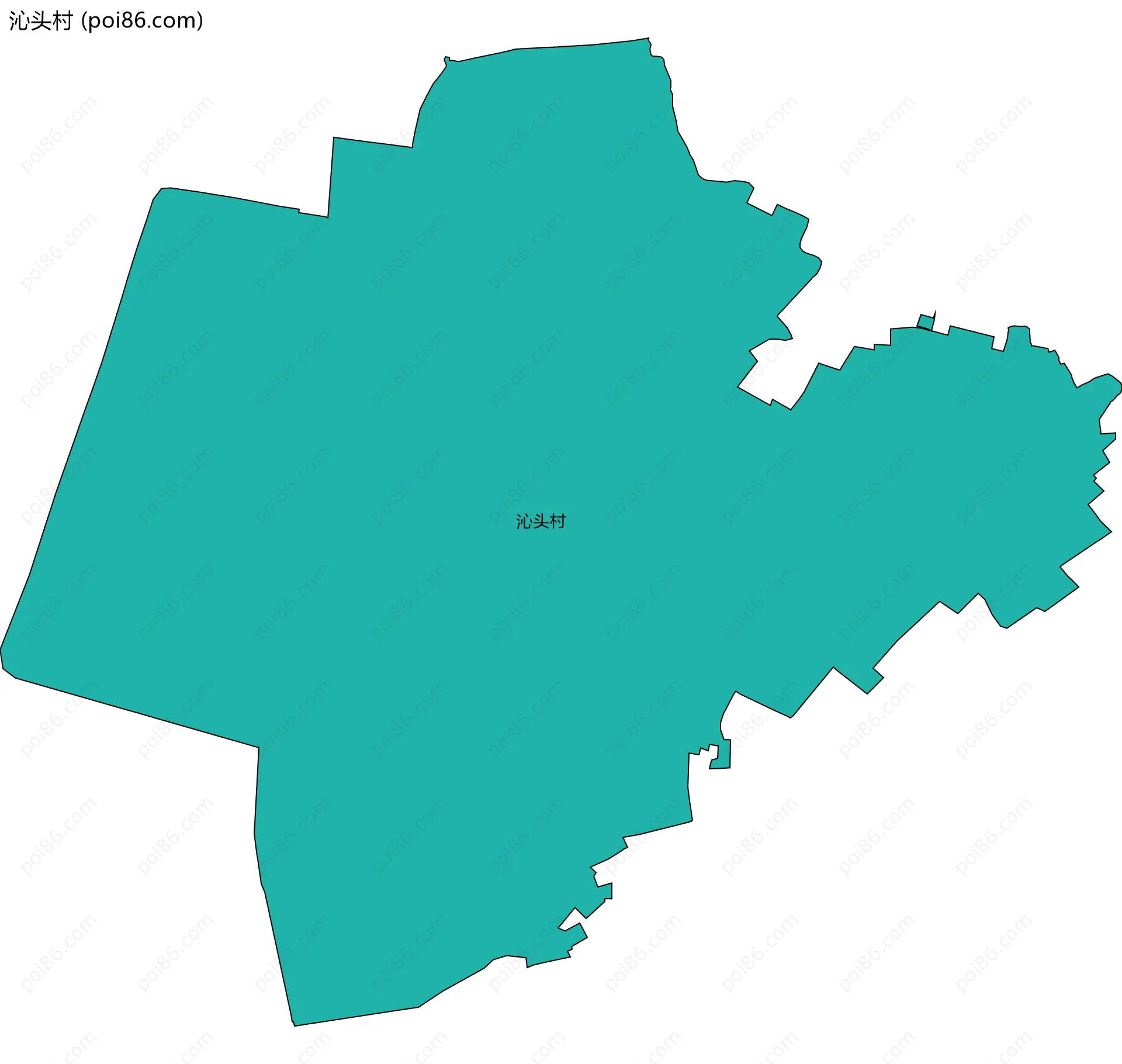 沁头村边界地图