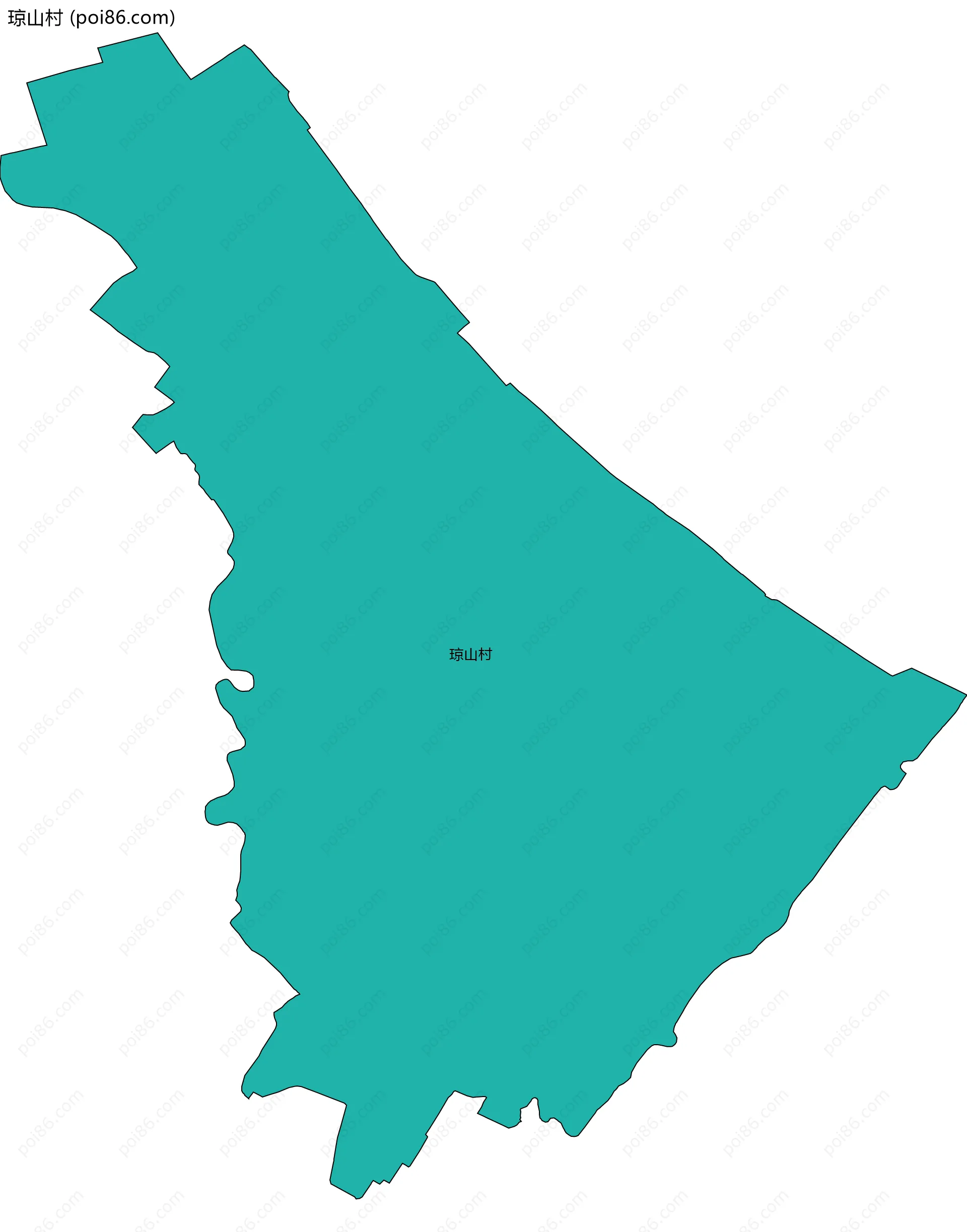 琼山村边界地图