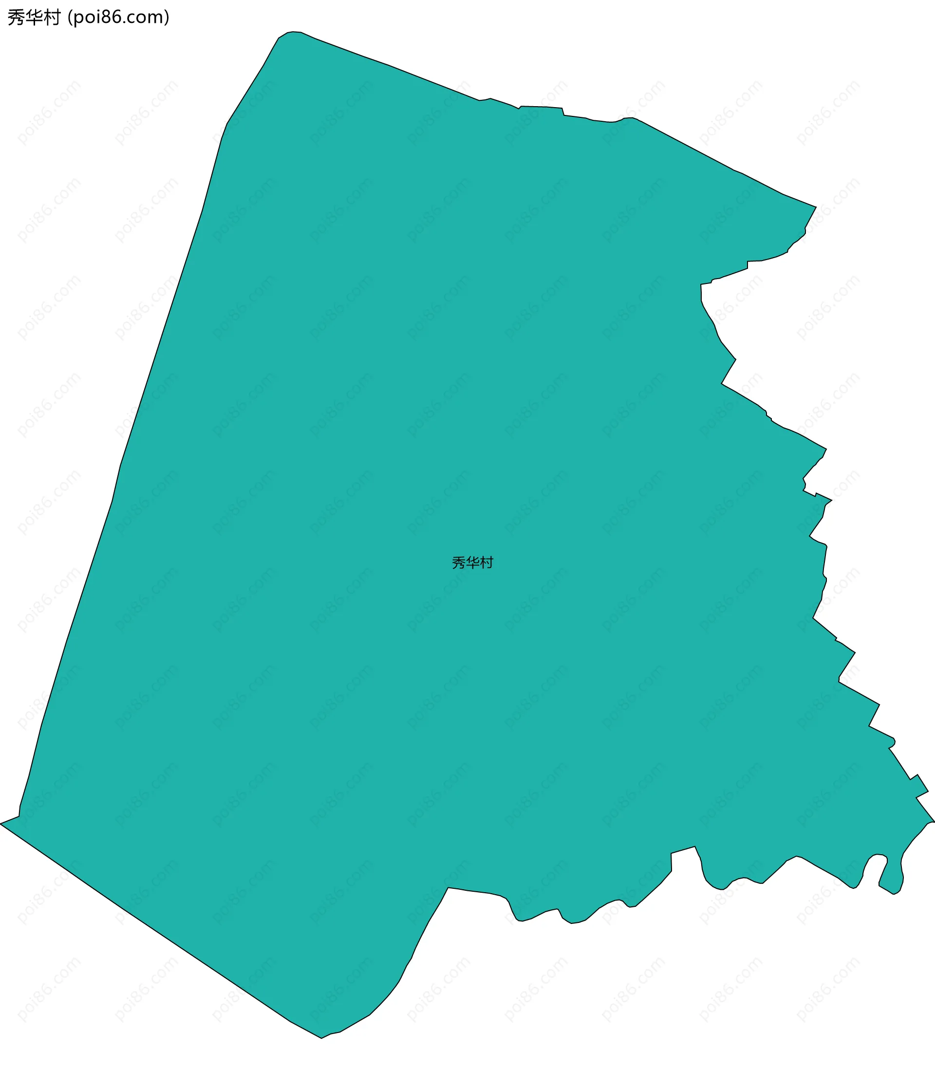 秀华村边界地图